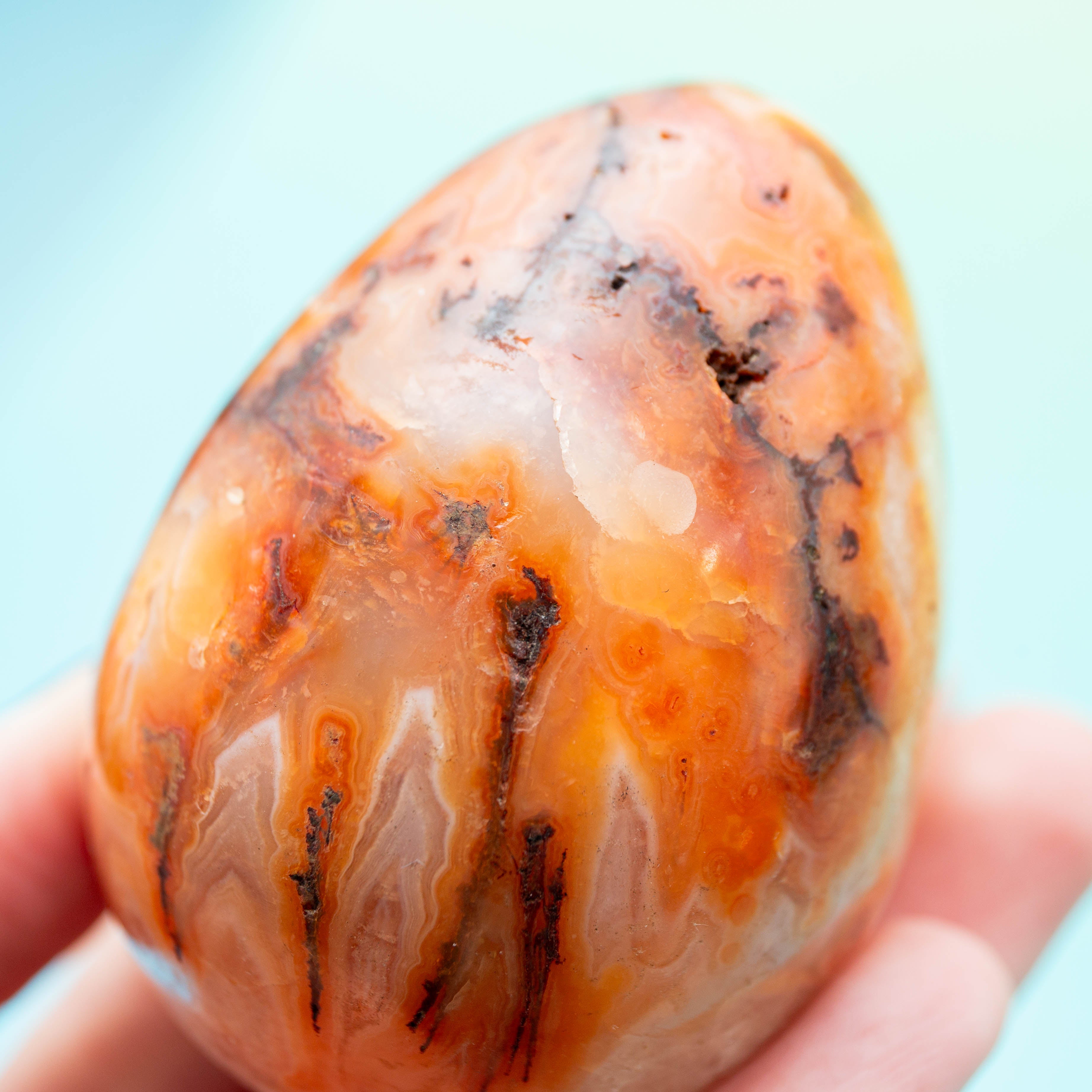 Karneol  Tojás – 187g/6cm