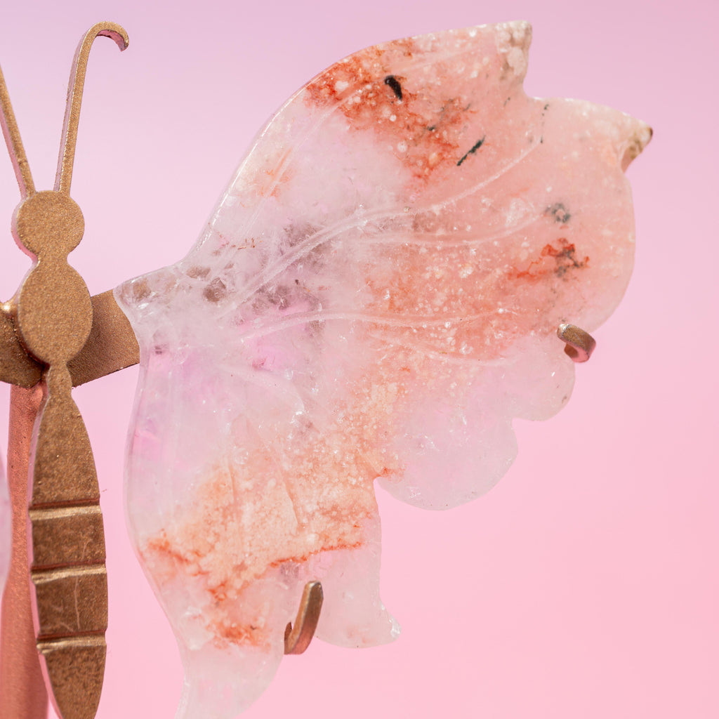 Pink Amethyst Butterfly - 14 cm 100 gr (A)