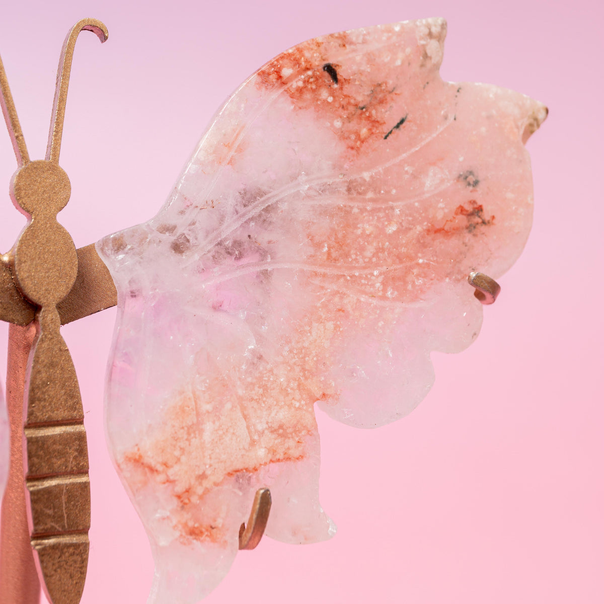 Pink Amethyst Butterfly - 14 cm 100 gr (A)