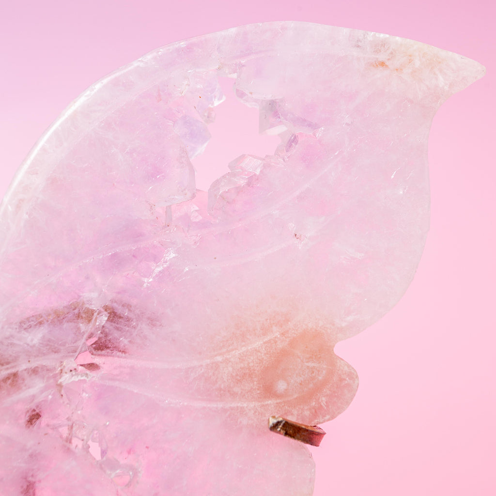 Pink Amethyst Butterfly - 15.5cm (K)