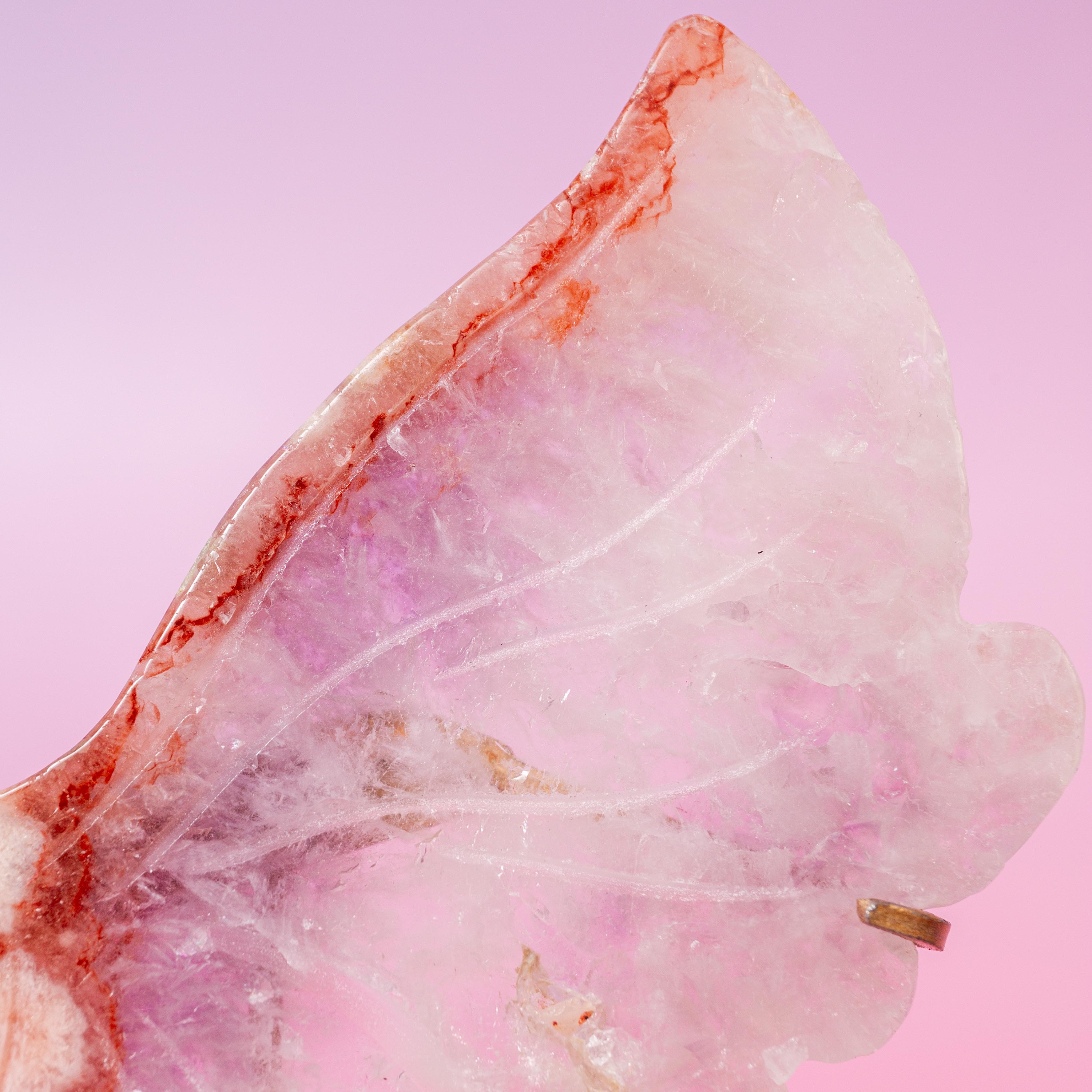 Pink Amethyst Butterfly - 14.5cm (L)