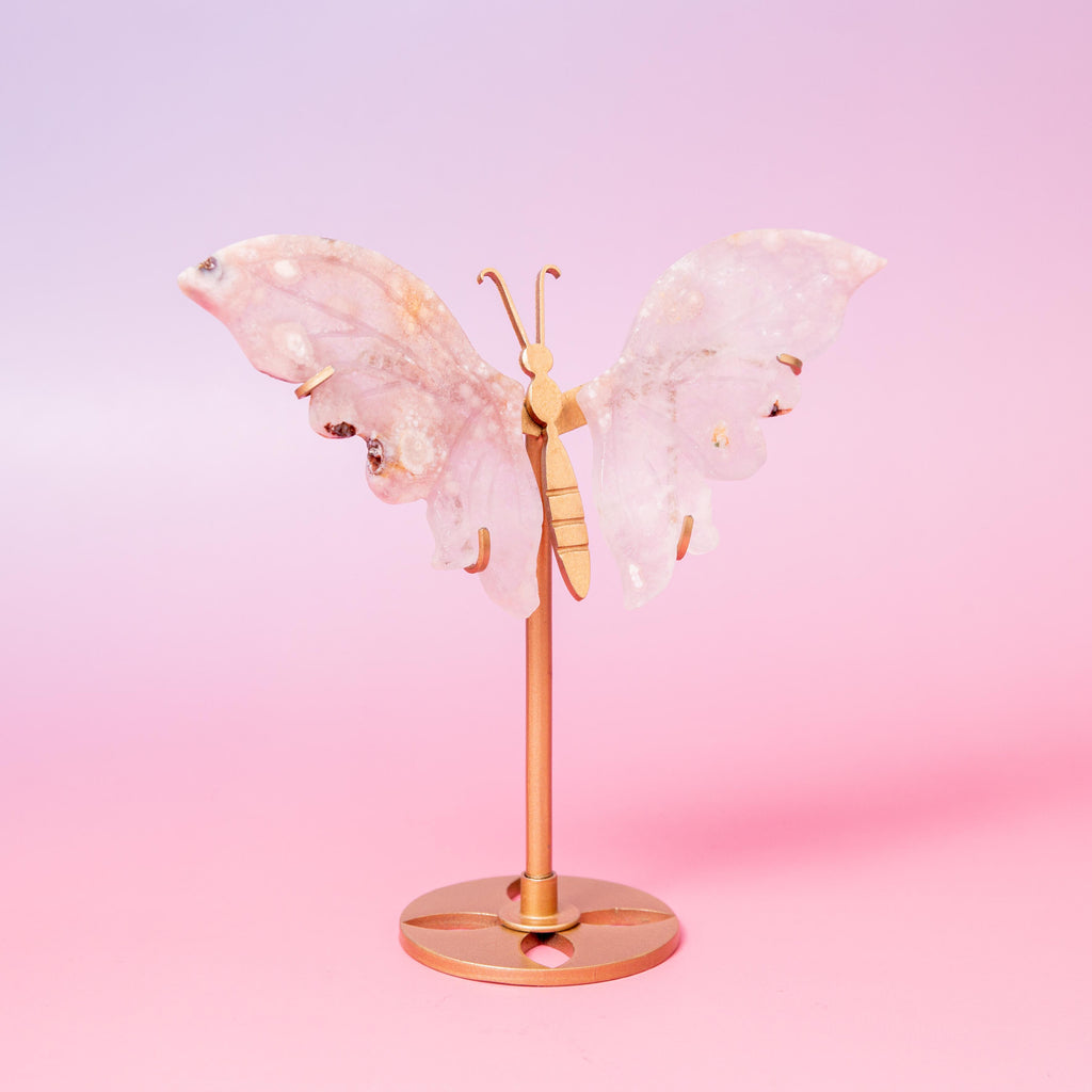 Pink Amethyst Butterfly - 15cm (M)
