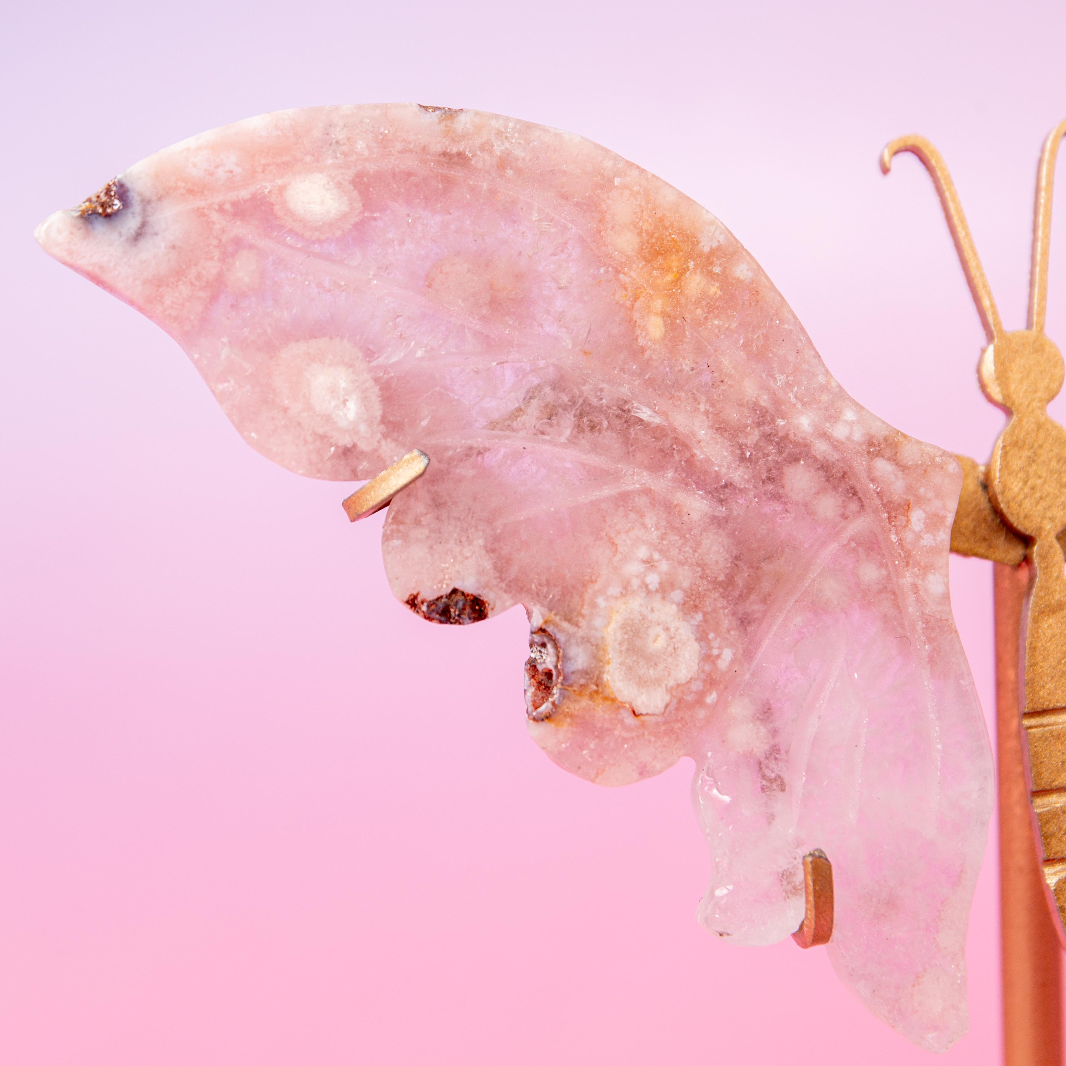 Pink Amethyst Butterfly - 15cm (M)