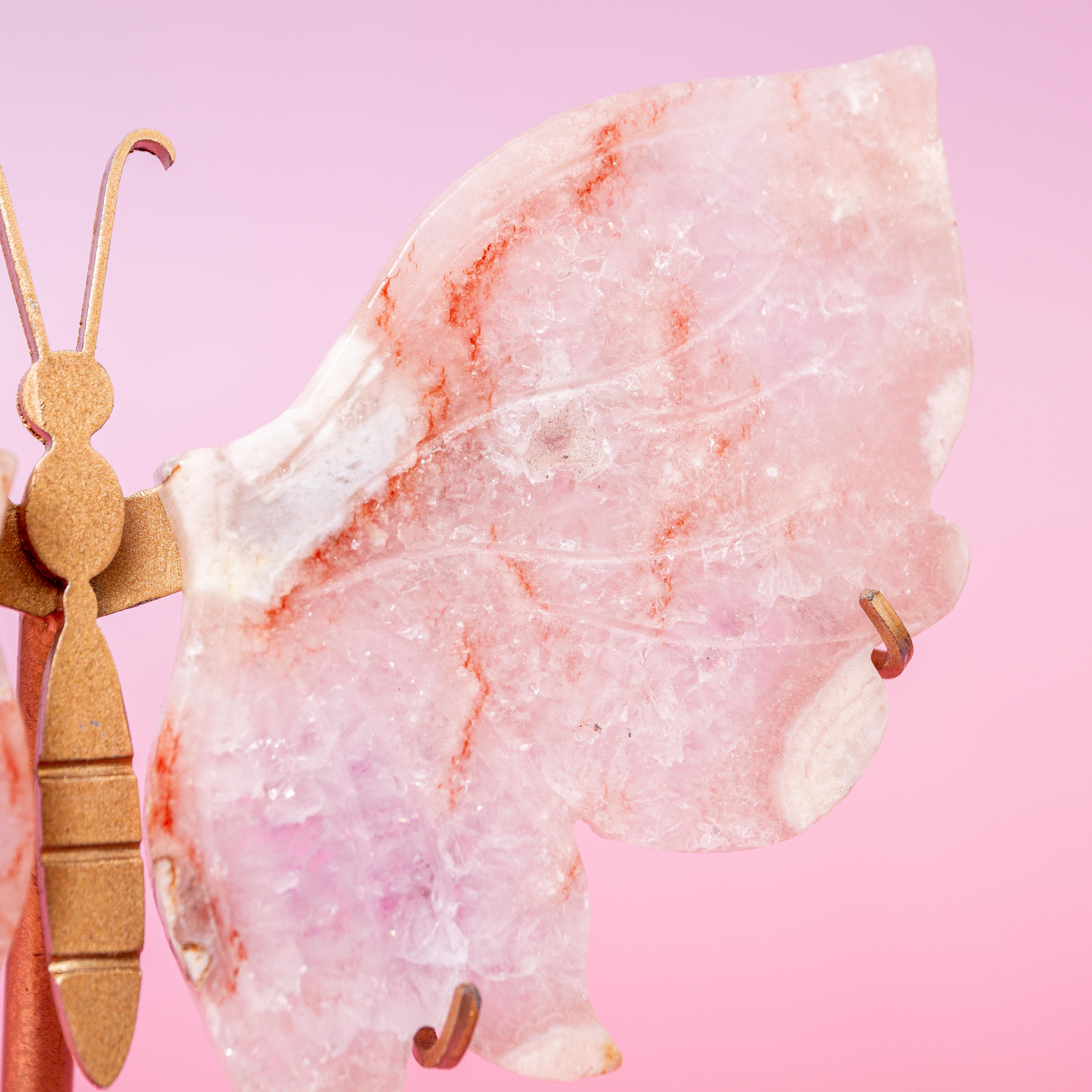 Pink Amethyst Butterfly - 13cm (N)