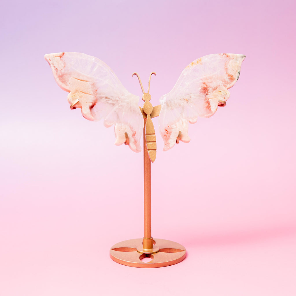 Pink Amethyst Butterfly - 15cm (P)