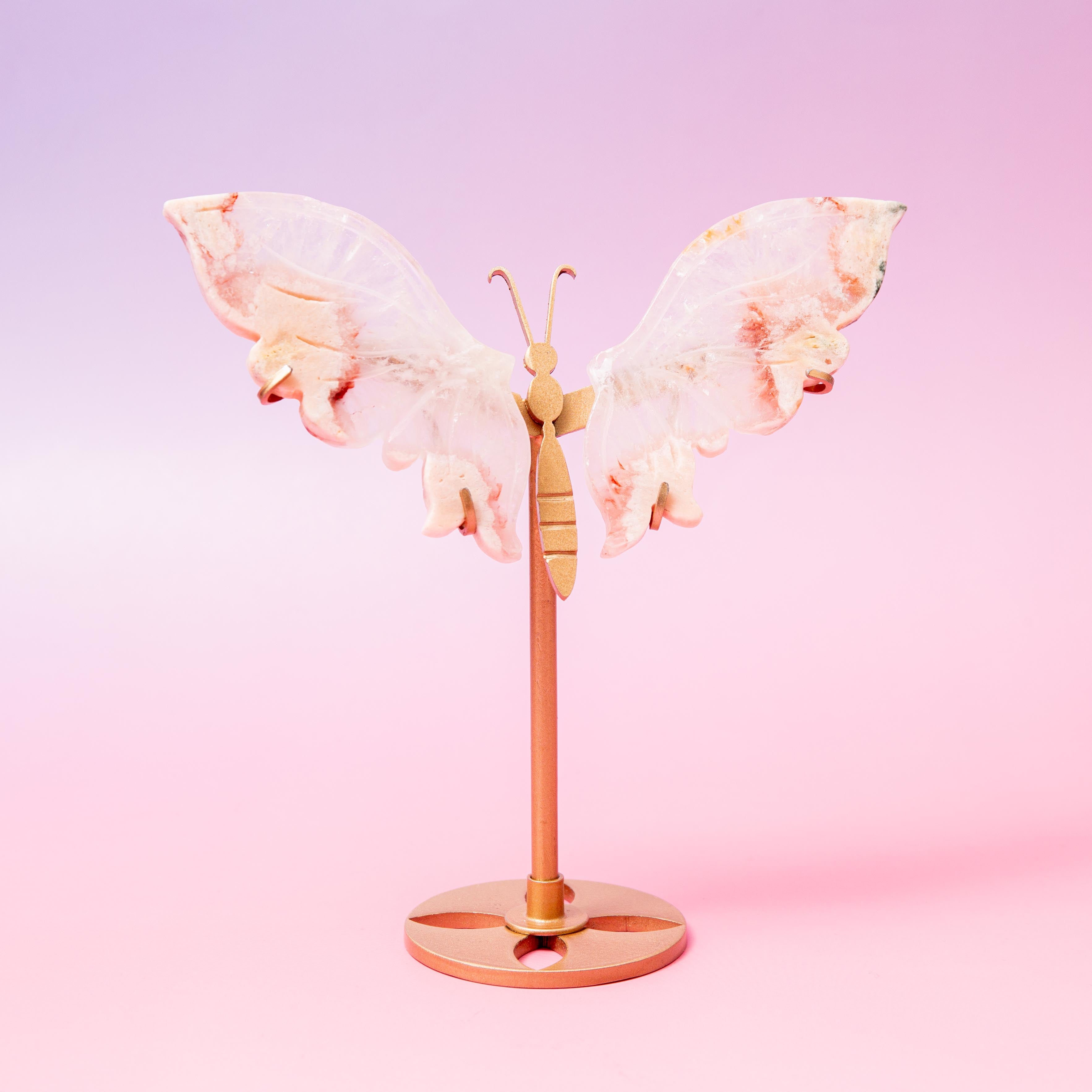 Pink Amethyst Butterfly - 15cm (P)