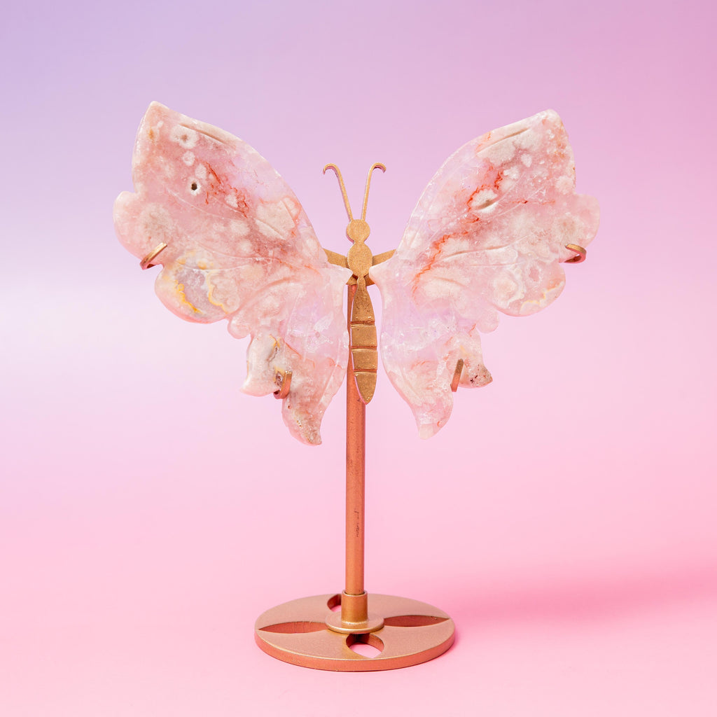 Pink Amethyst Butterfly - 16cm (Q)