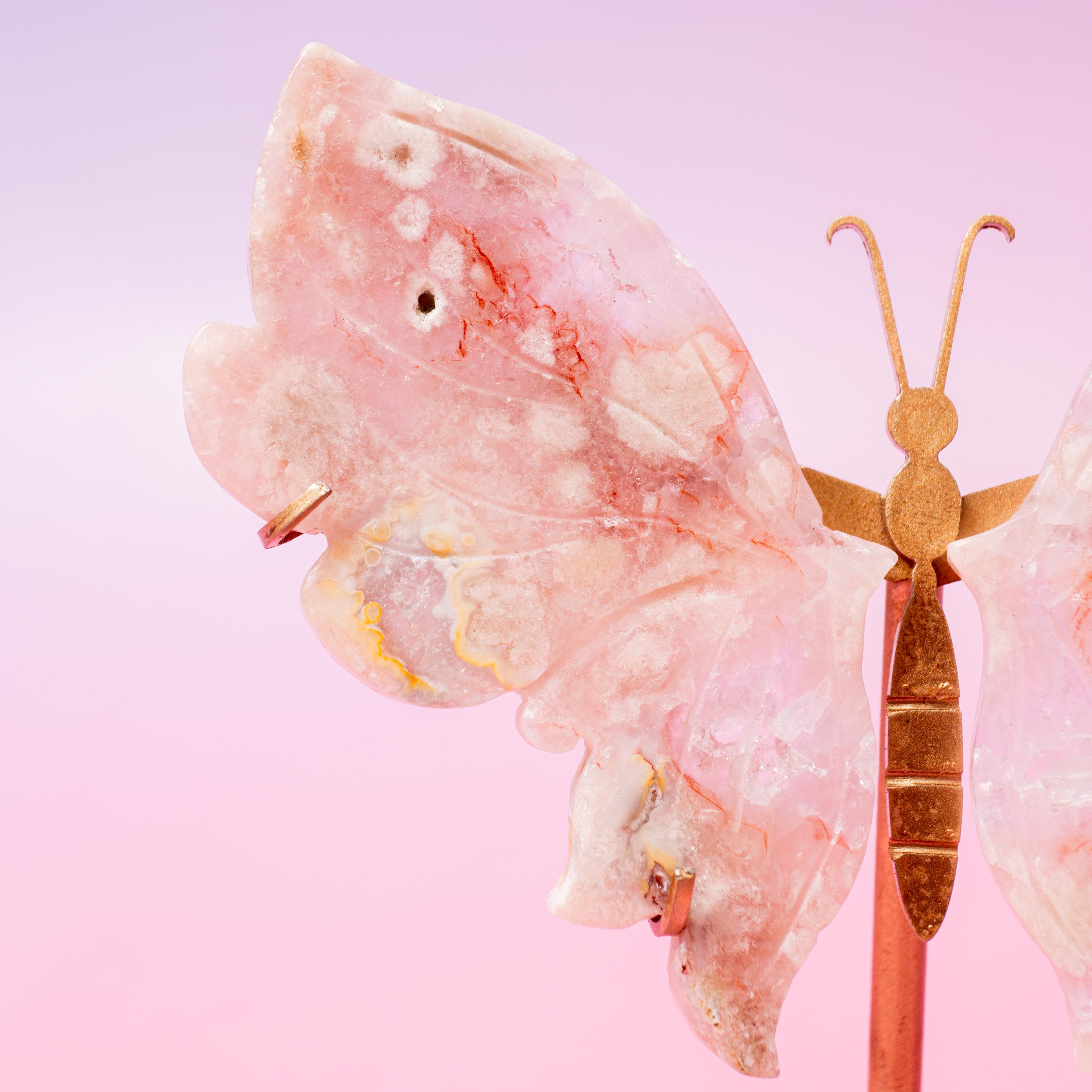 Pink Amethyst Butterfly - 16cm (Q)