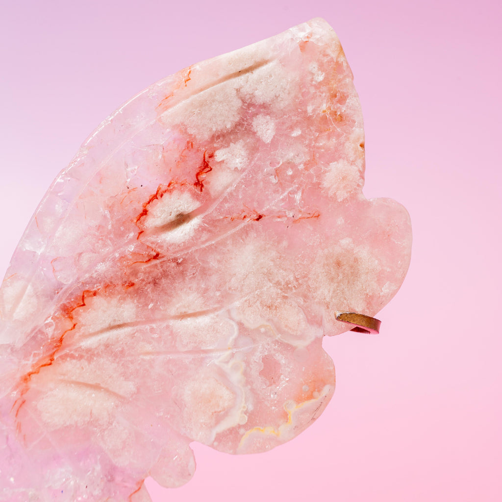 Pink Amethyst Butterfly - 16cm (Q)