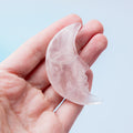 Rose Quartz Moon Face - 6cm