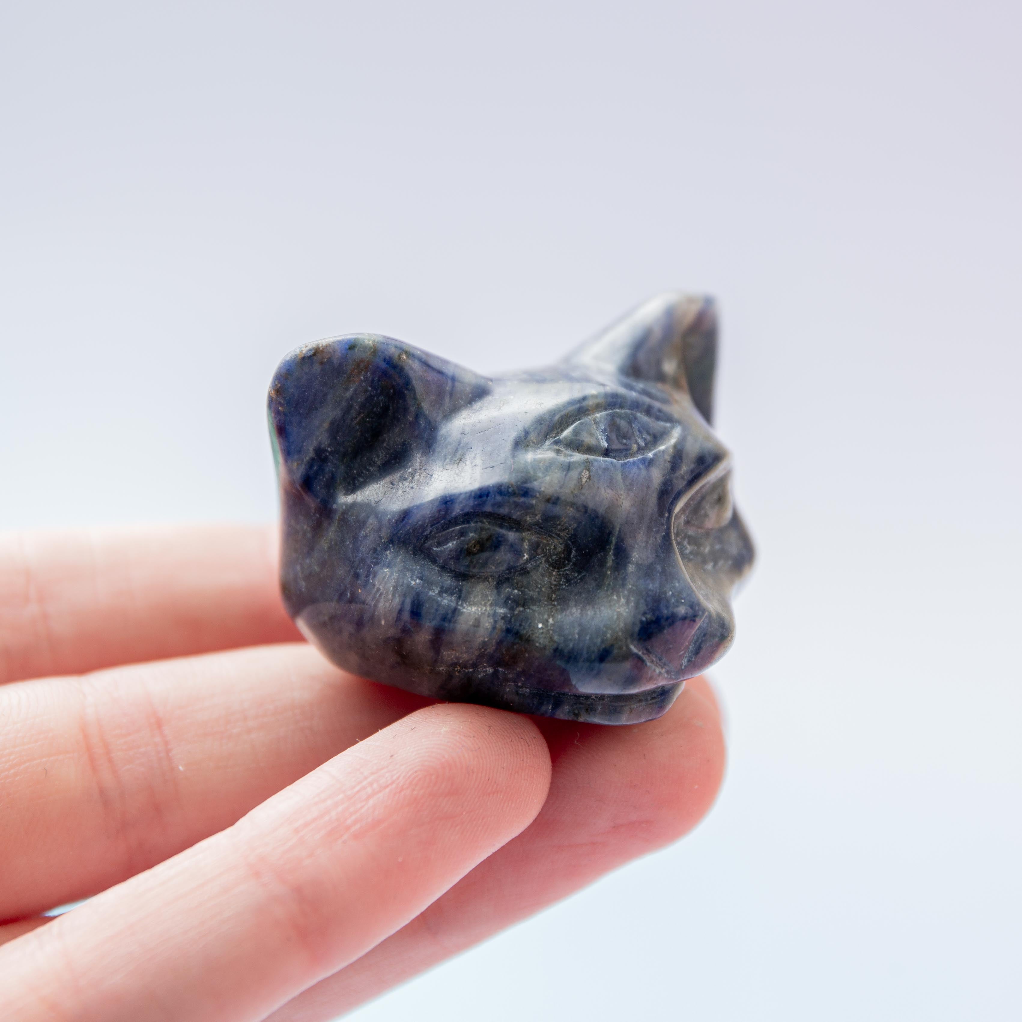 Sodalite third eye cat - 4cm
