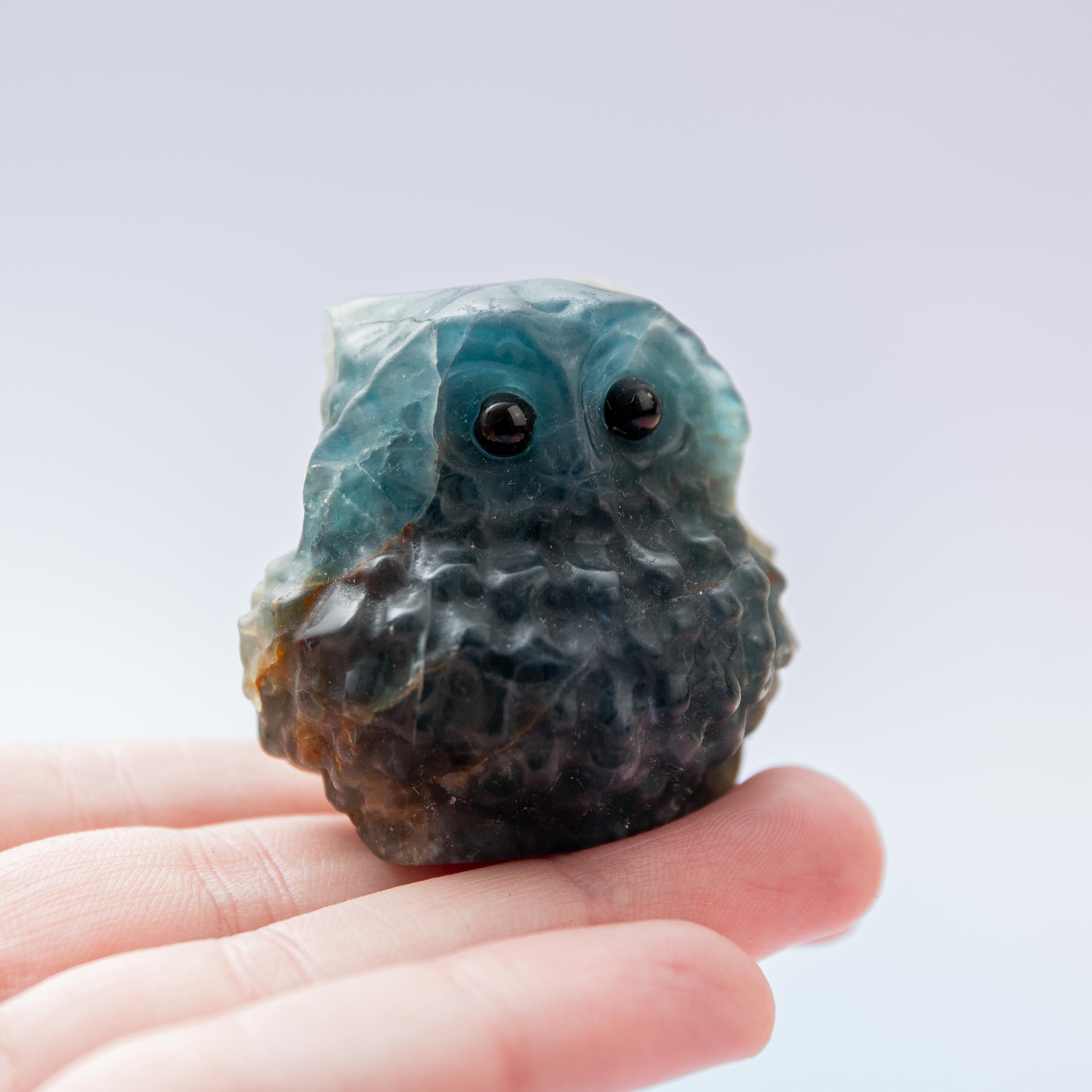 Fluorite Owl - 4cm
