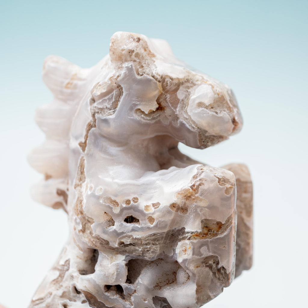 Moss Agate Horse- 10.5cm/292g (C)