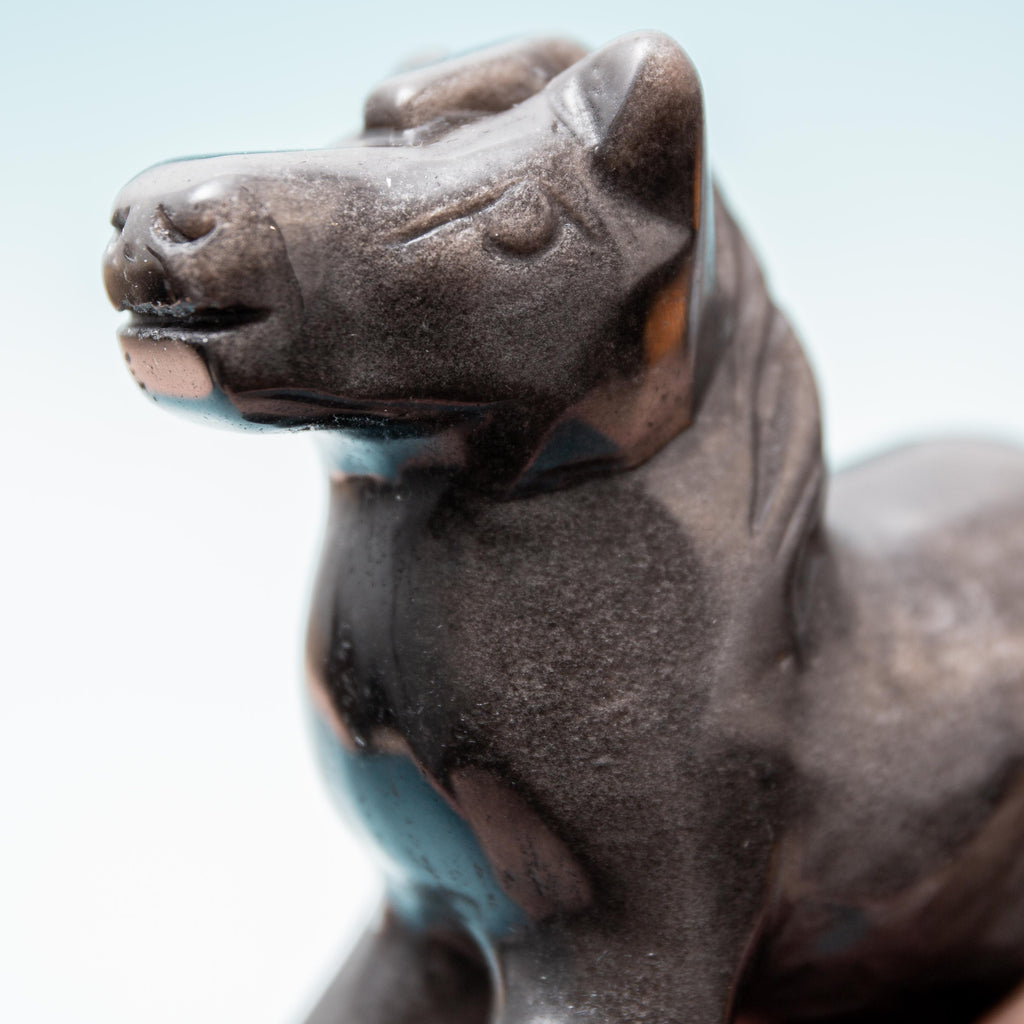 Silver Obsidian Horse - 10cm/247g