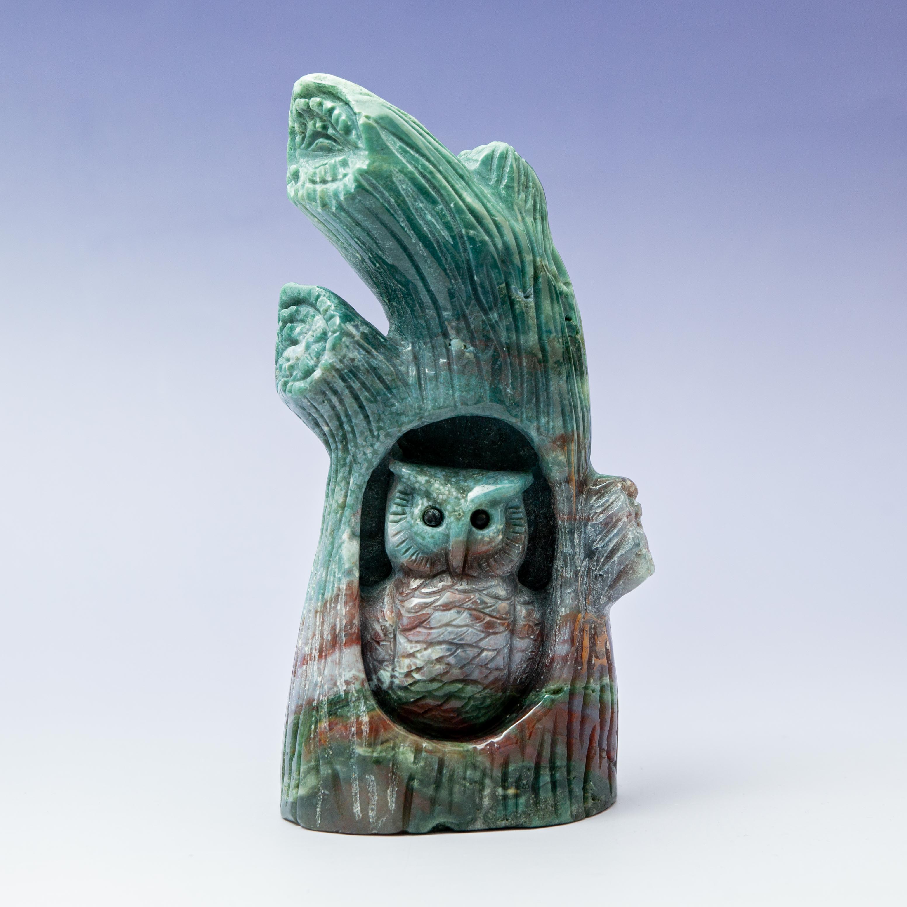 Indian Agate Owl -17cm/1kg