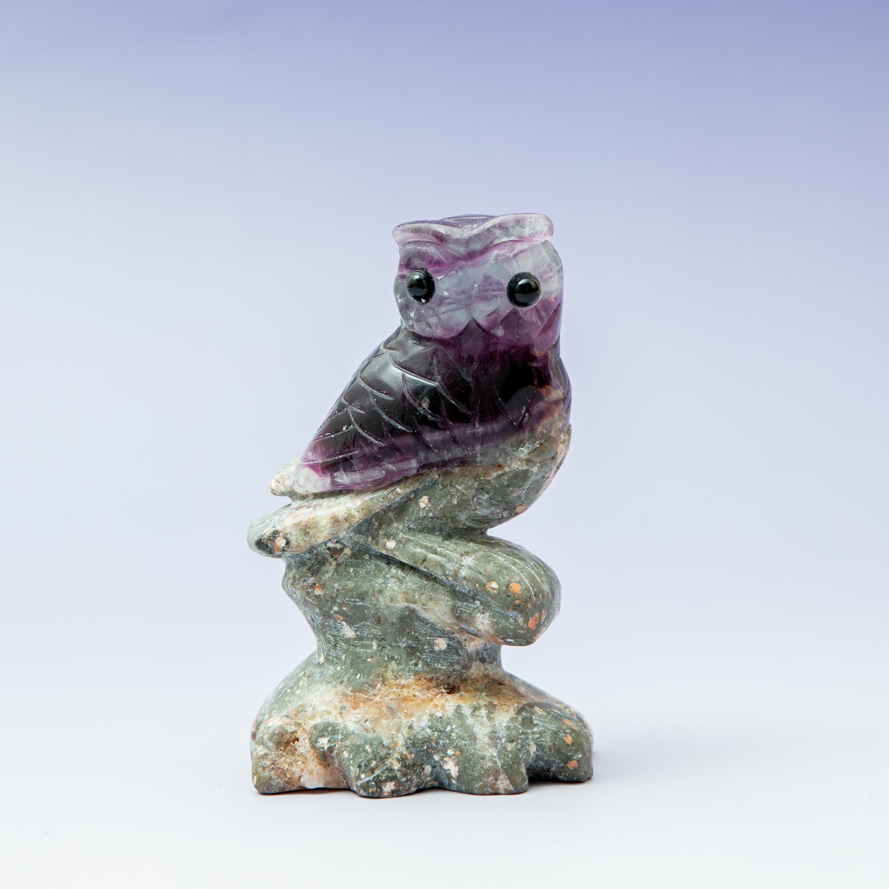 Fluorite Owl - 9cm/232g