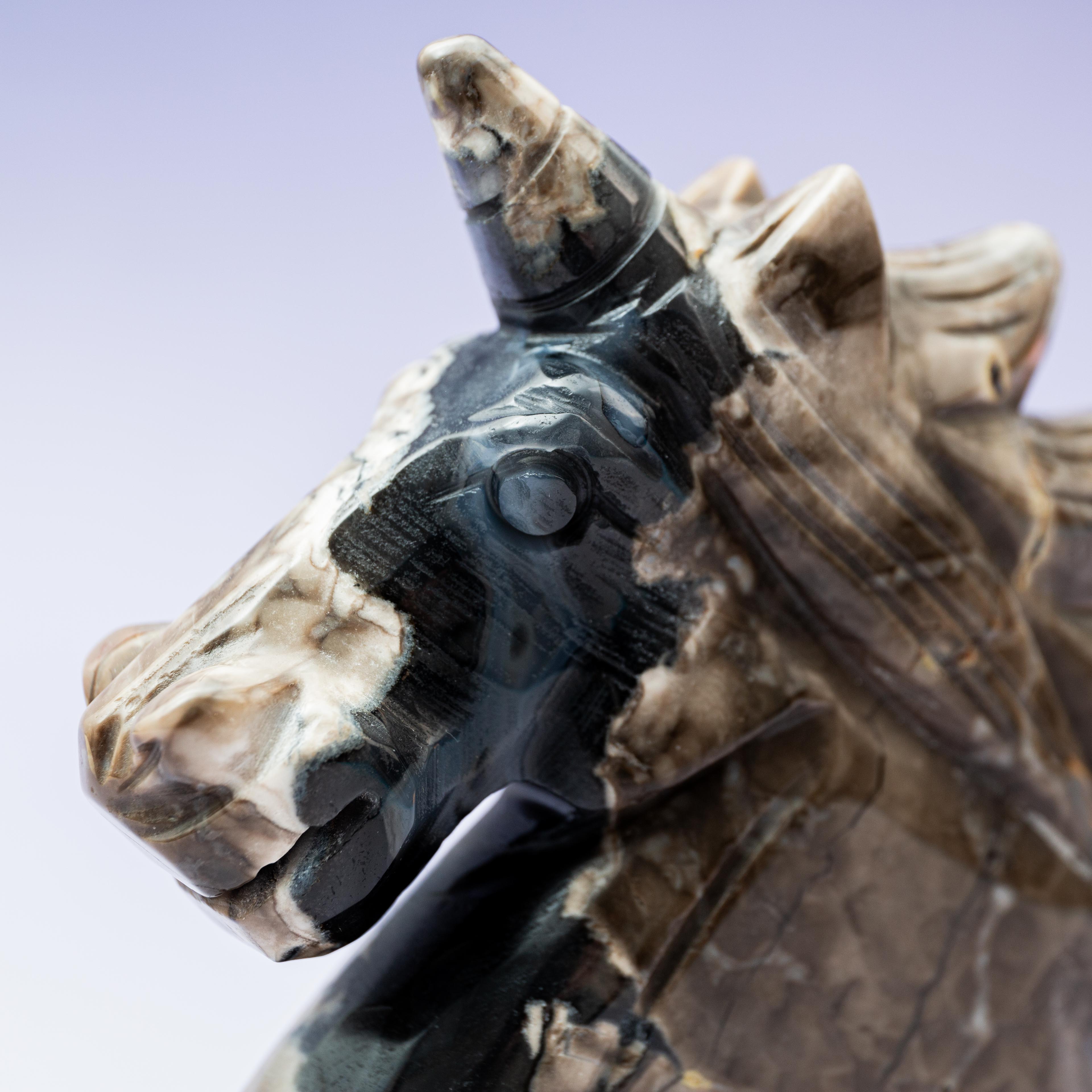 Volcanic Agate Unicorn -13cm/630g