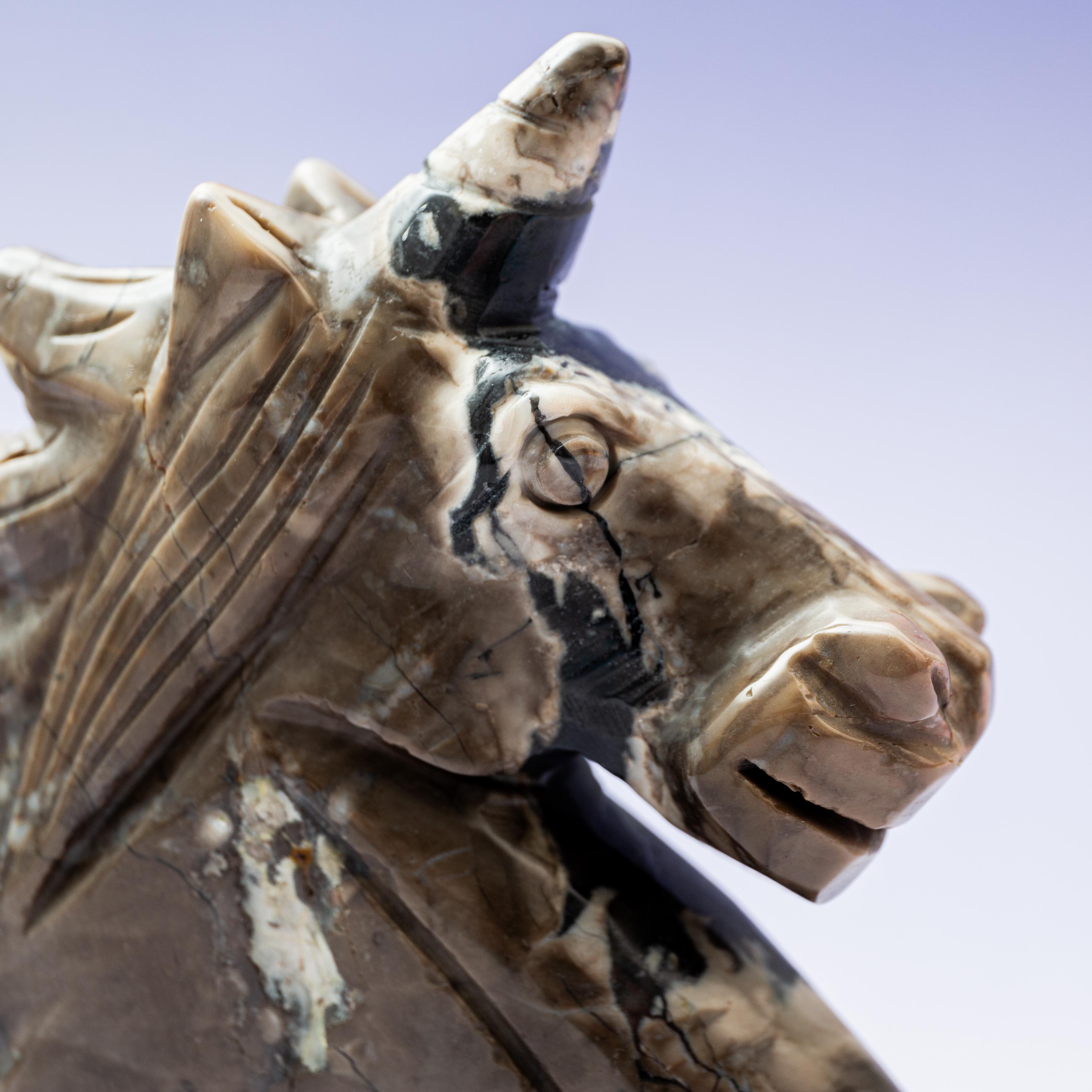 Volcanic Agate Unicorn -13cm/630g