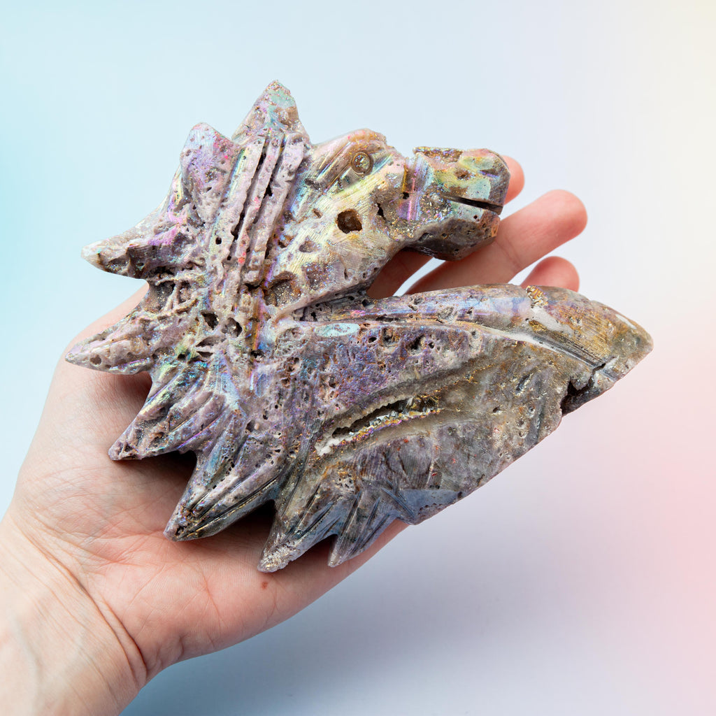 Quartzite Aura Unicorn - 12cm/609g