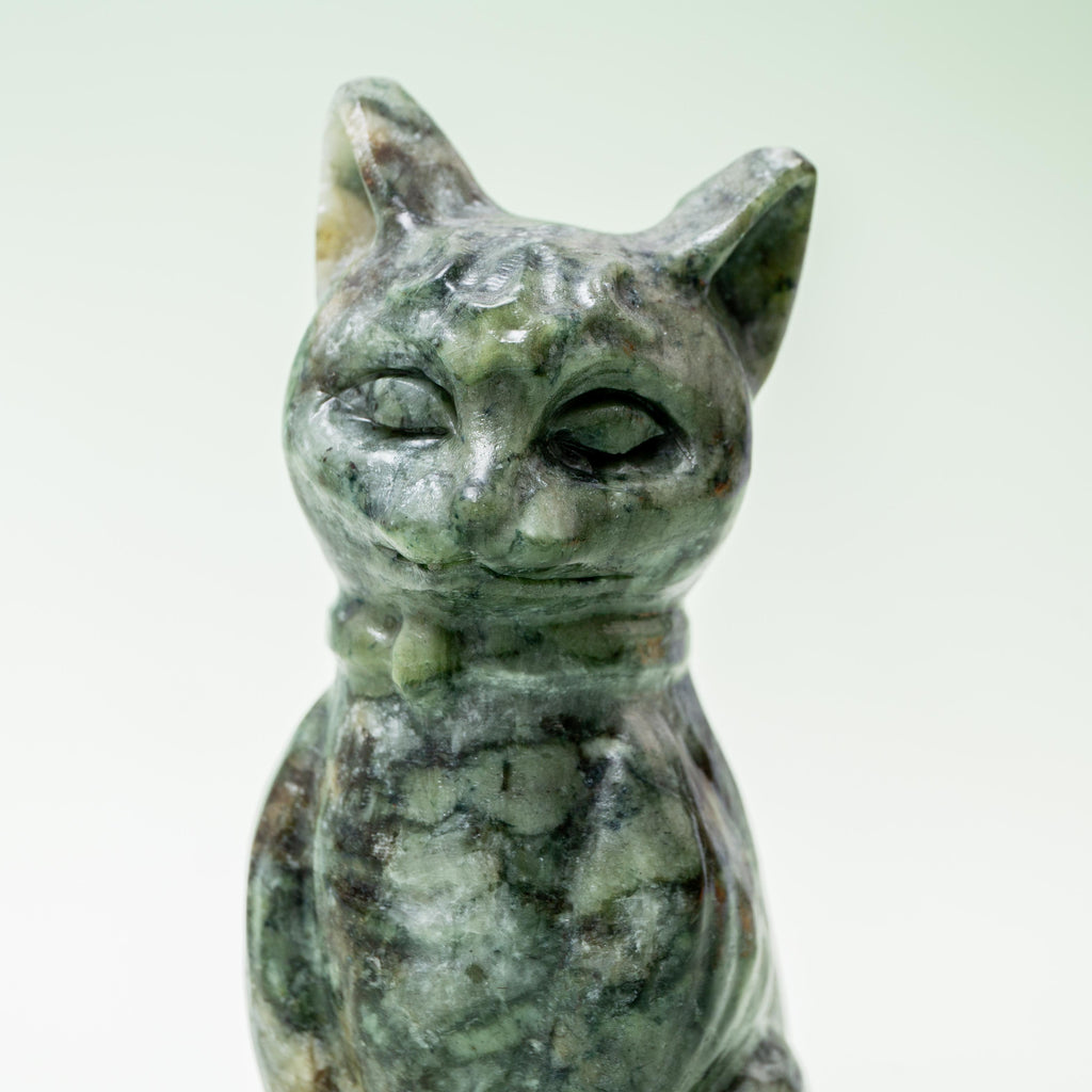 Serpentine Cat - 11.5cm/474g