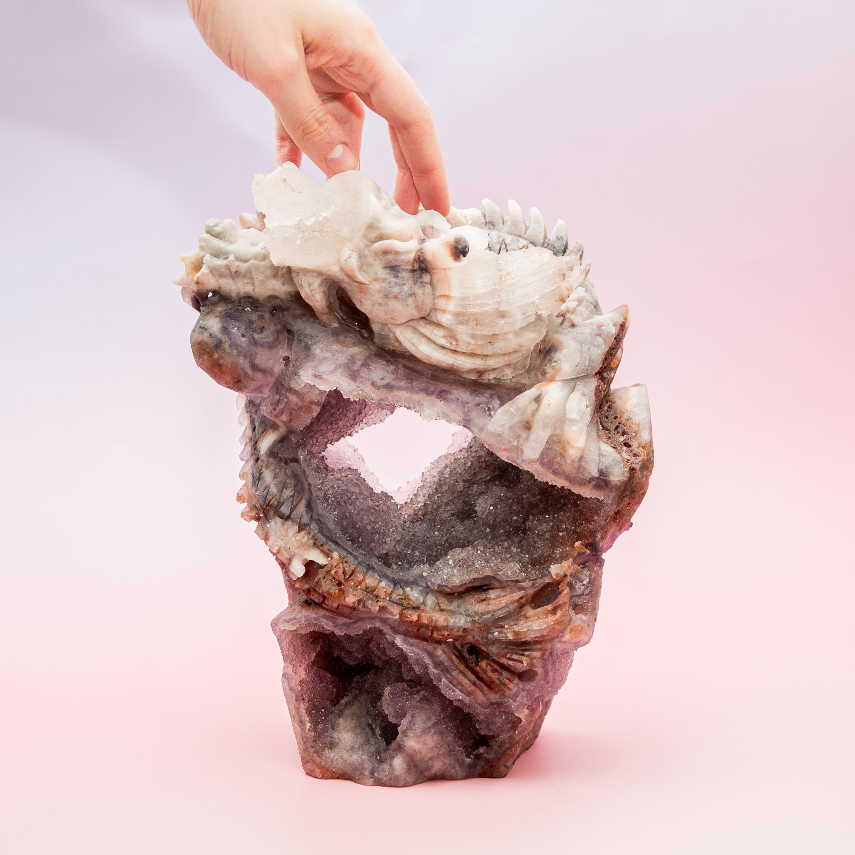 Drusy Quartz Dragon - 22cm/5.3kg