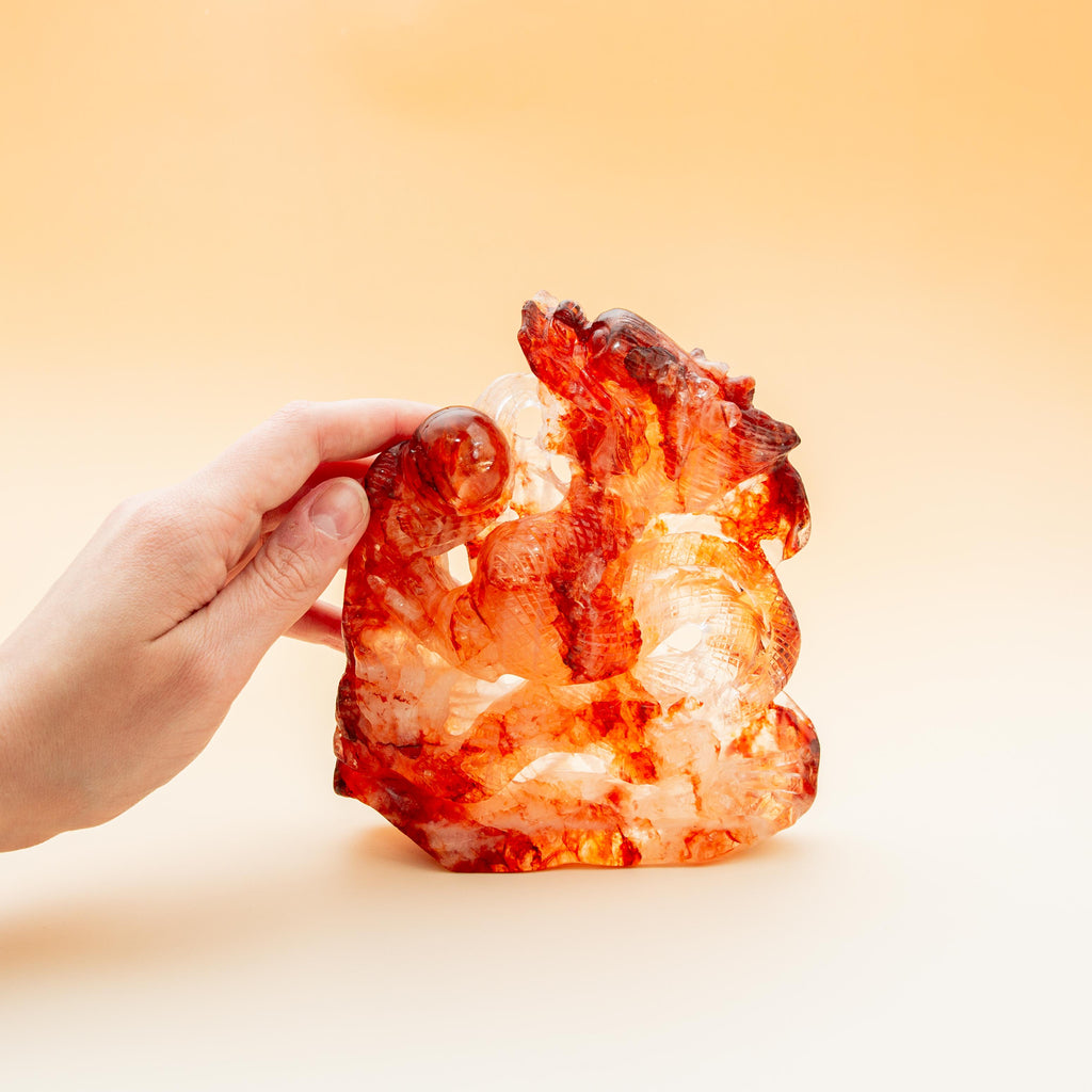 Hematoid Quartz Dragon - 710g/15cm