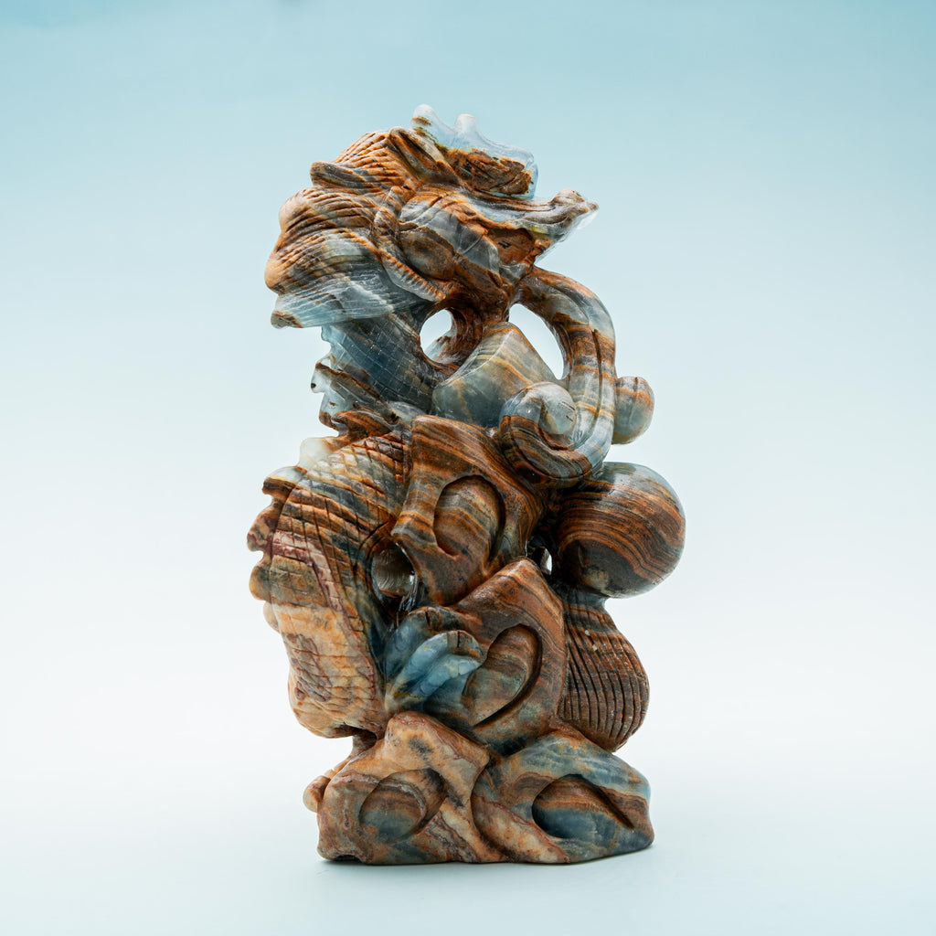 Blue Aragonite Dragon - 1006g/19cm