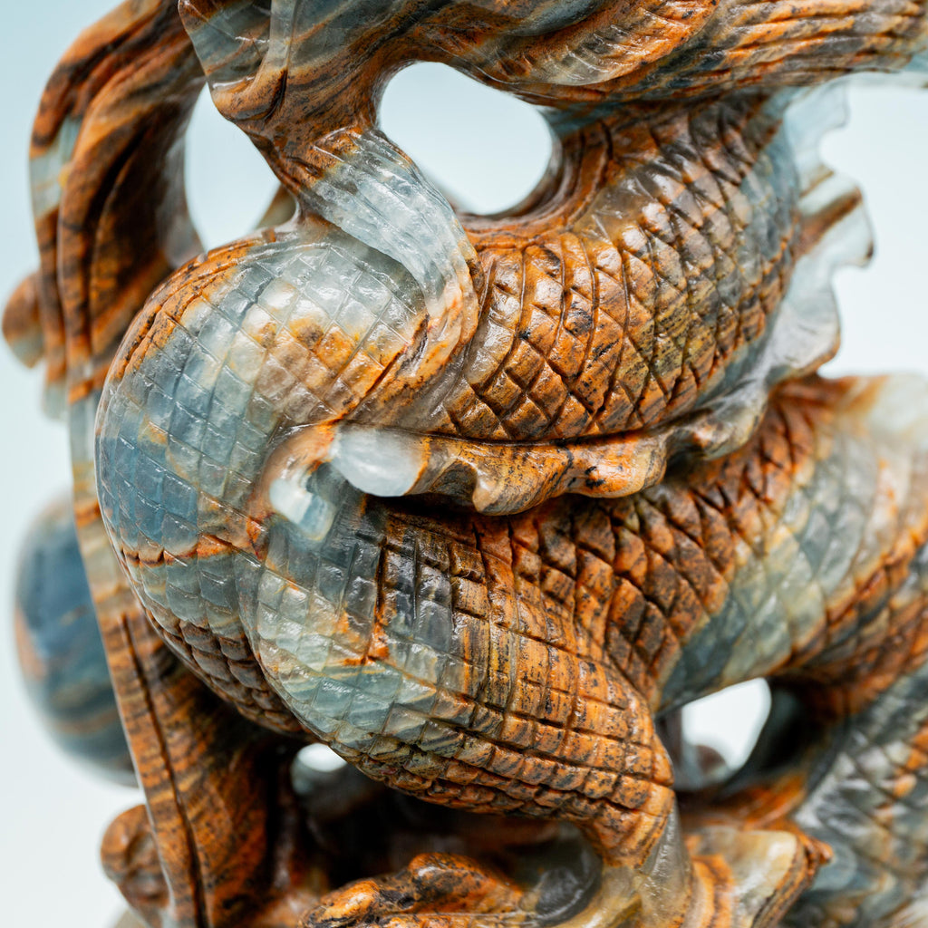 Blue Aragonite Dragon - 1006g/19cm