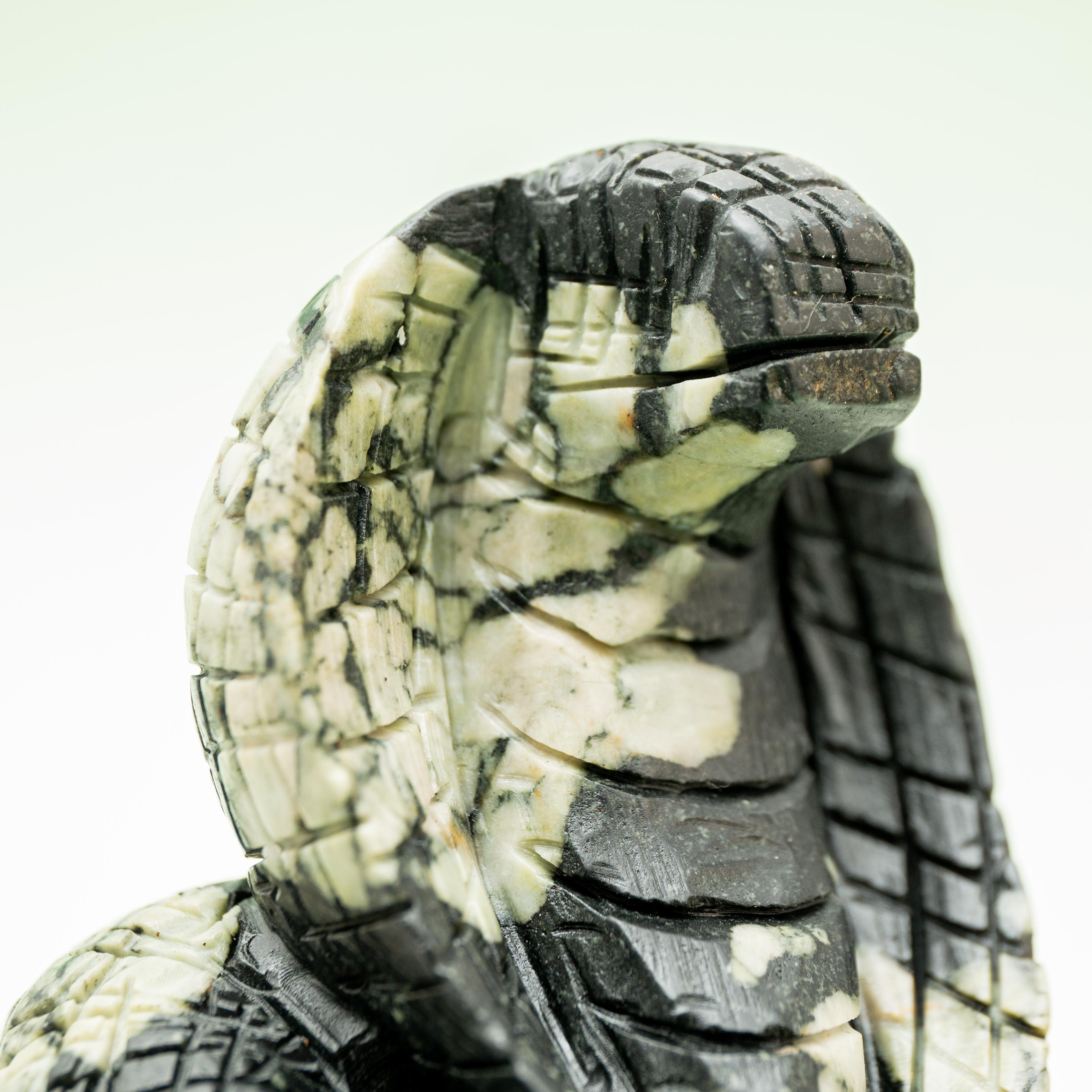 Chrysanthemum stone Snake - 1655g/15.5cm
