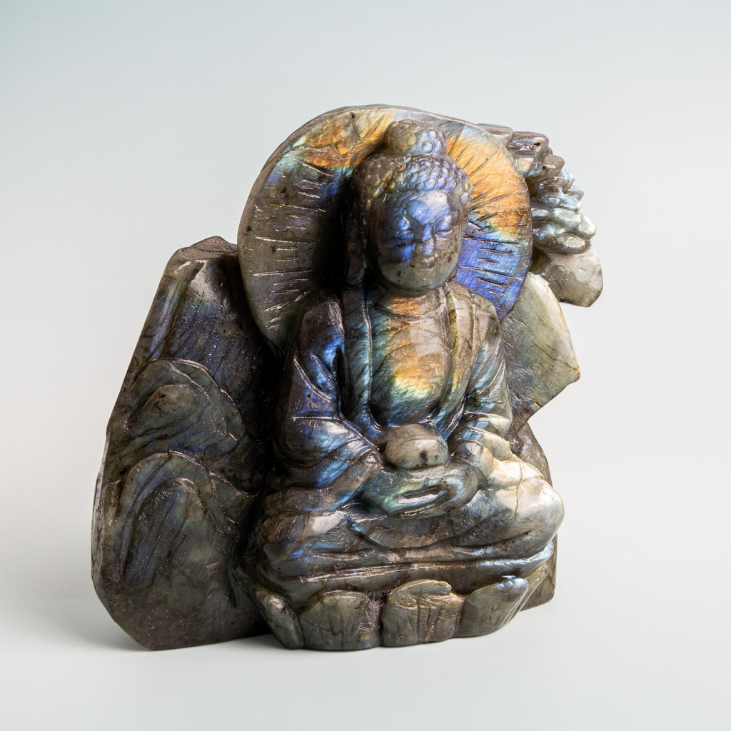 Labradorite Buddha - 1670g/14cm
