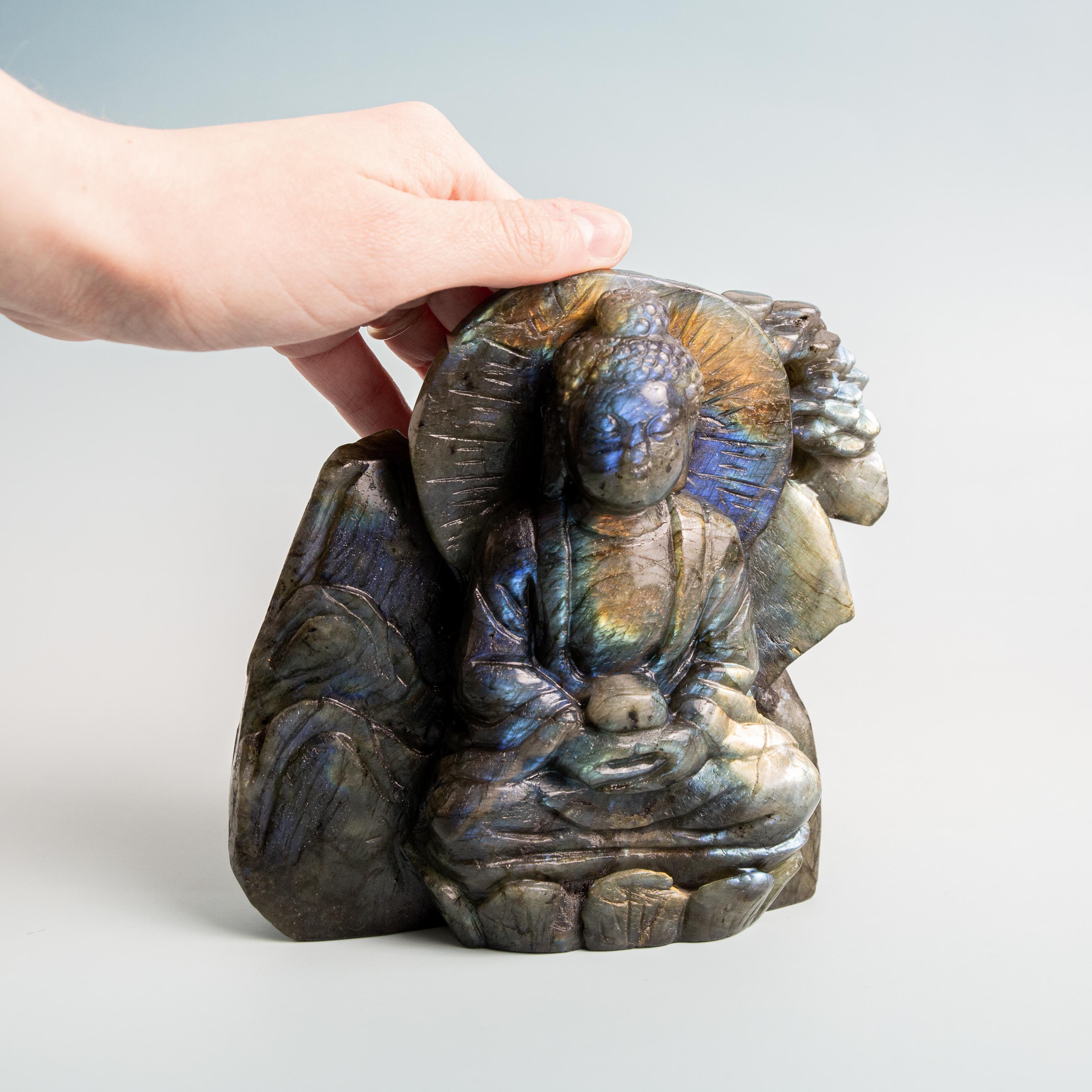 Labradorite Buddha - 1670g/14cm