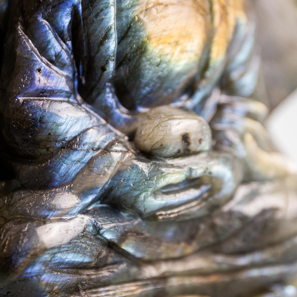 Labradorite Buddha - 1670g/14cm