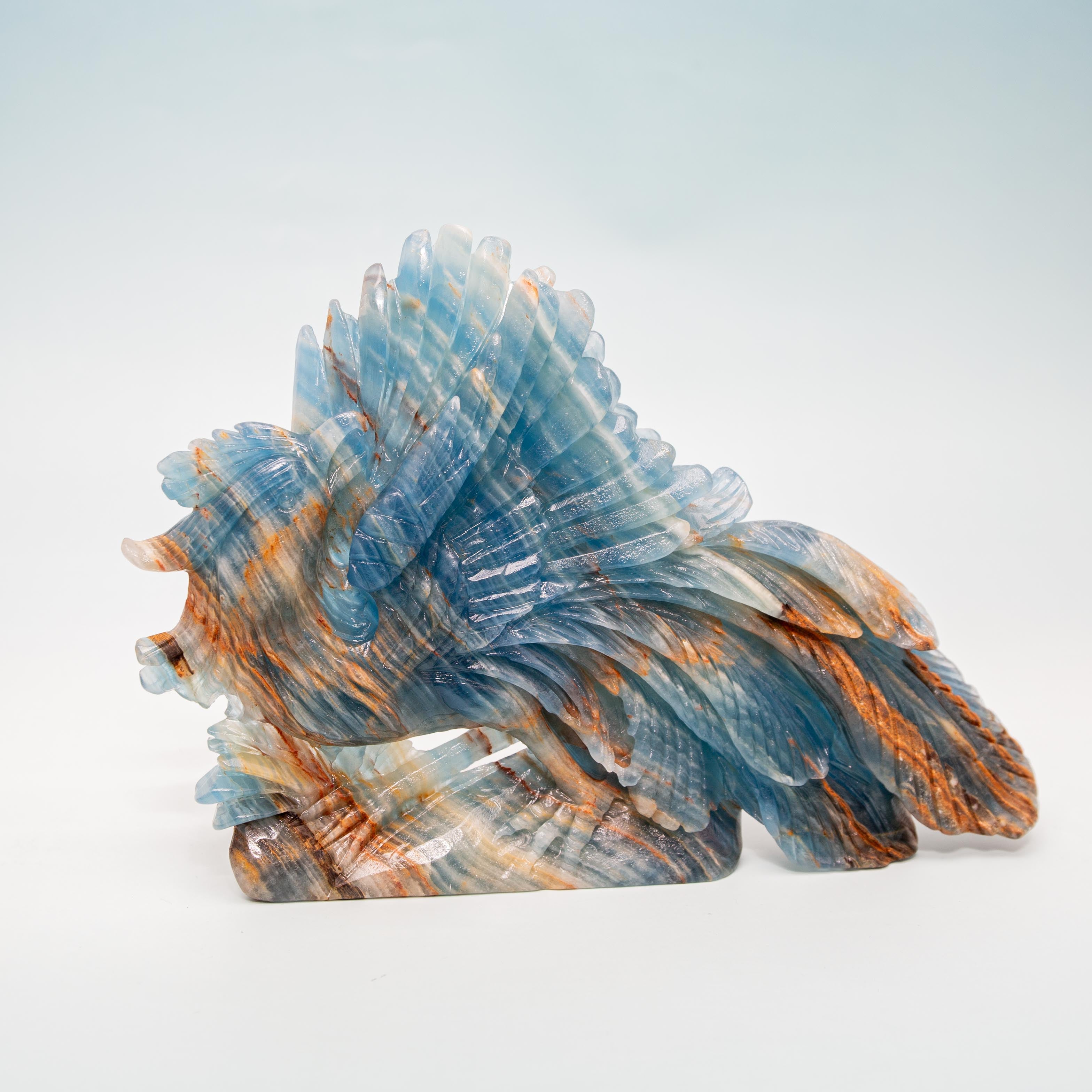 Blue Aragonite Phoenix - 763g/16cm