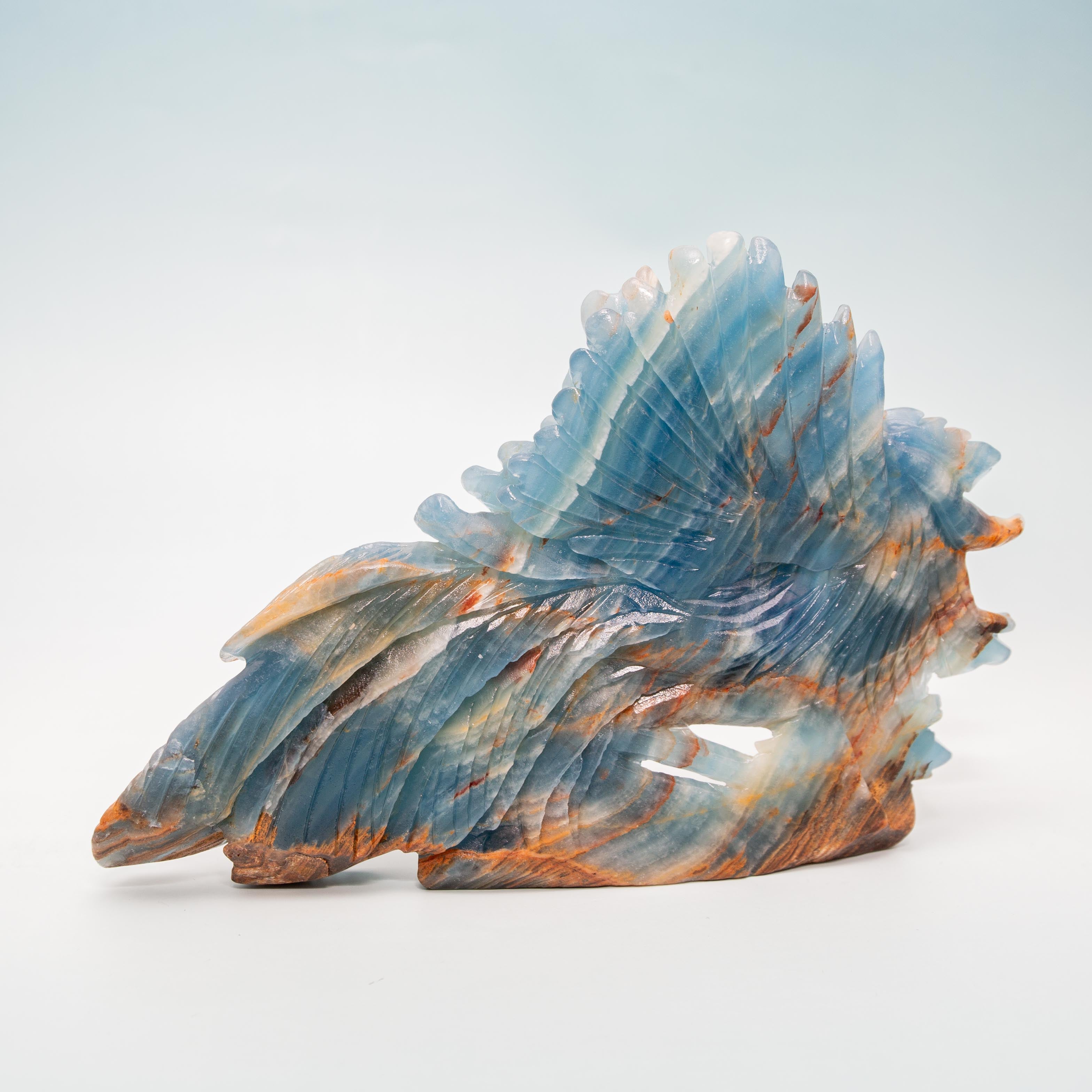 Blue Aragonite Phoenix - 763g/16cm