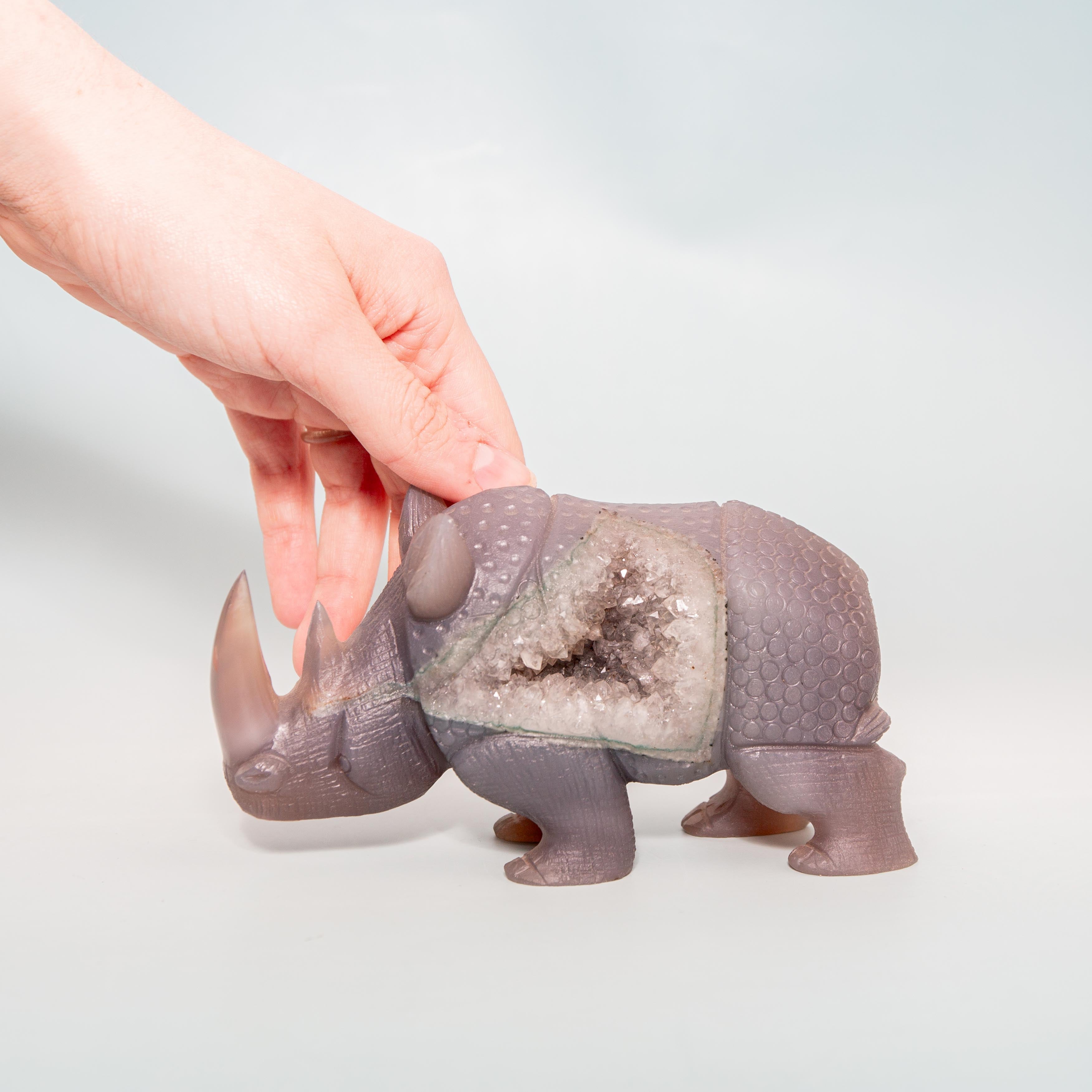 Agate Rhinoceros - 628g/8cm