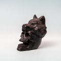 Obsidian Skull Wolf - 9cm/397g