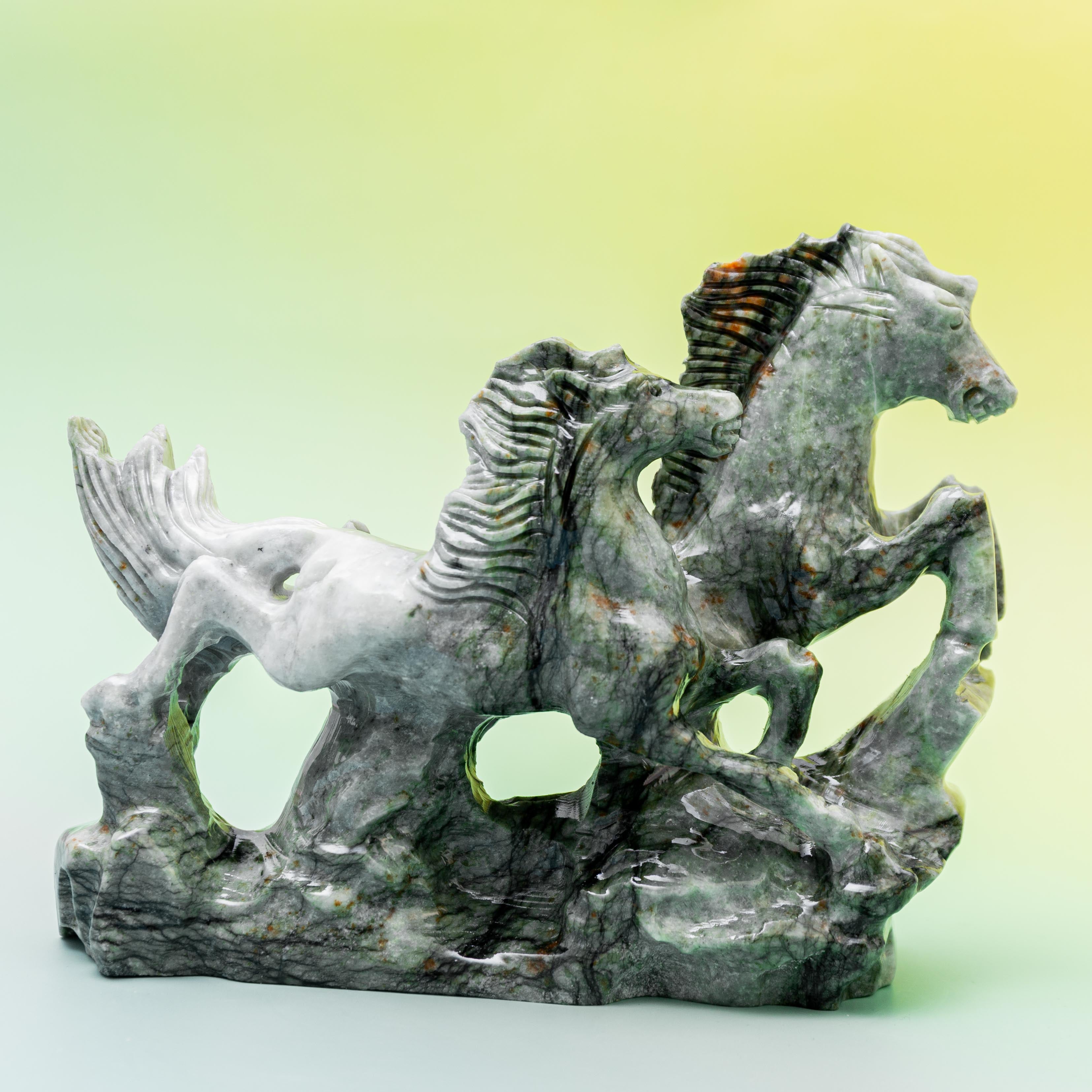 Serpentine Horse – 1.7kg/16cm/17.5*5.5cm