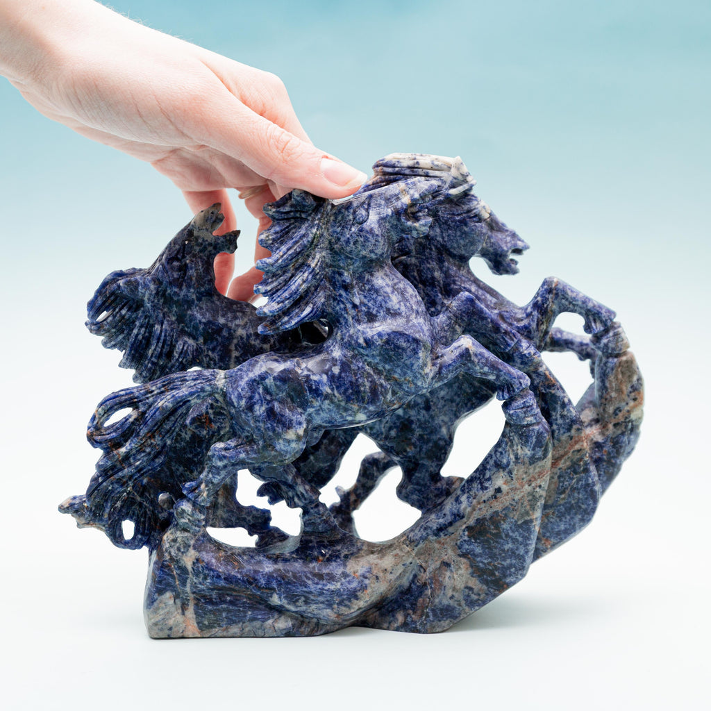 Sodalite Horse - 1488g/22*17*4.5cm