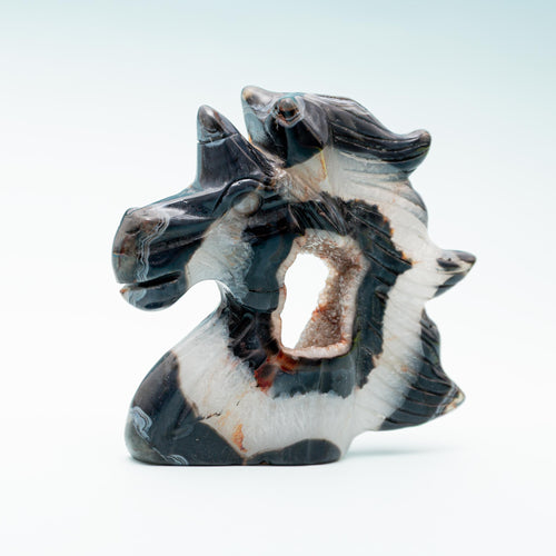 Black Agate Unicorn - 341g/10cm