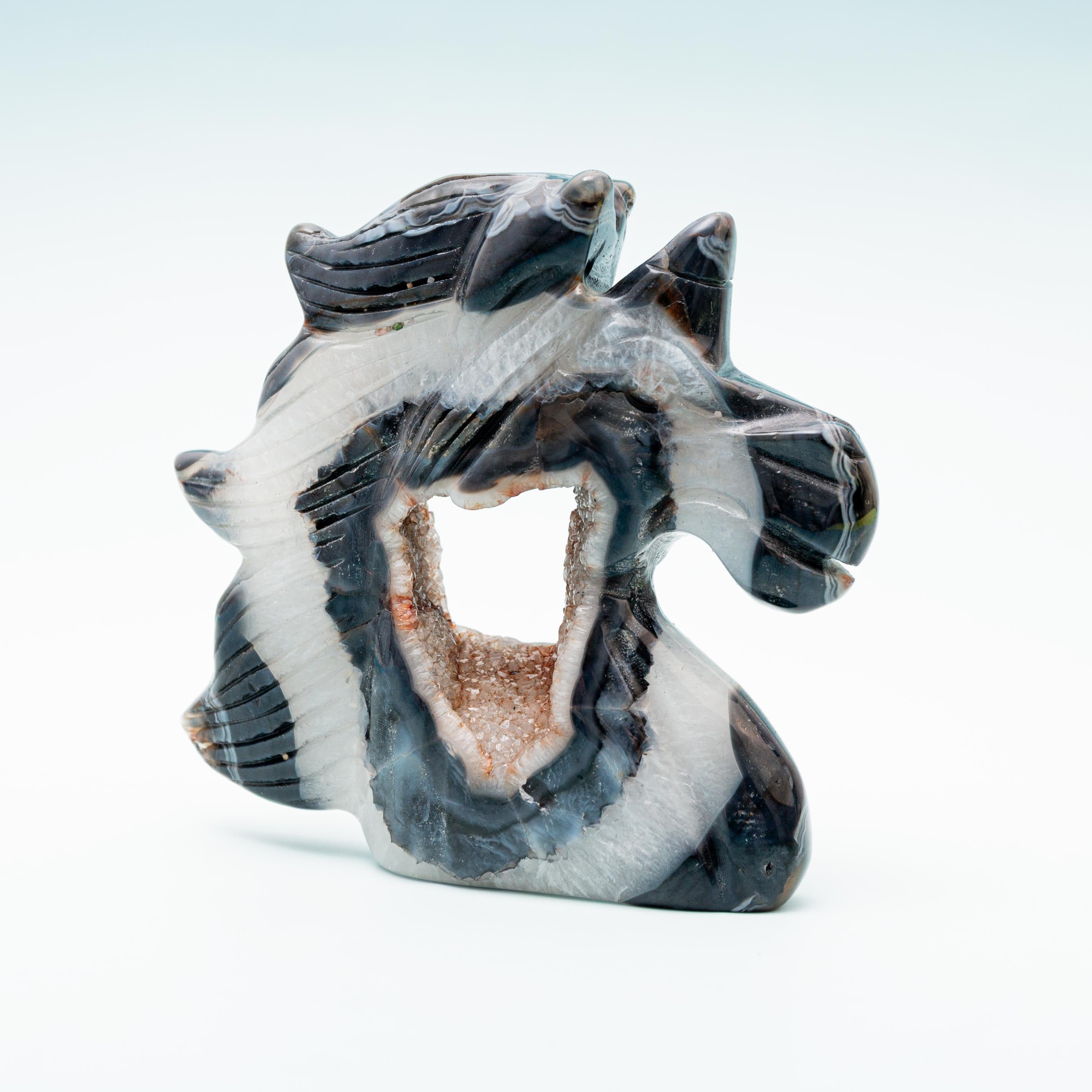 Black Agate Unicorn - 341g/10cm