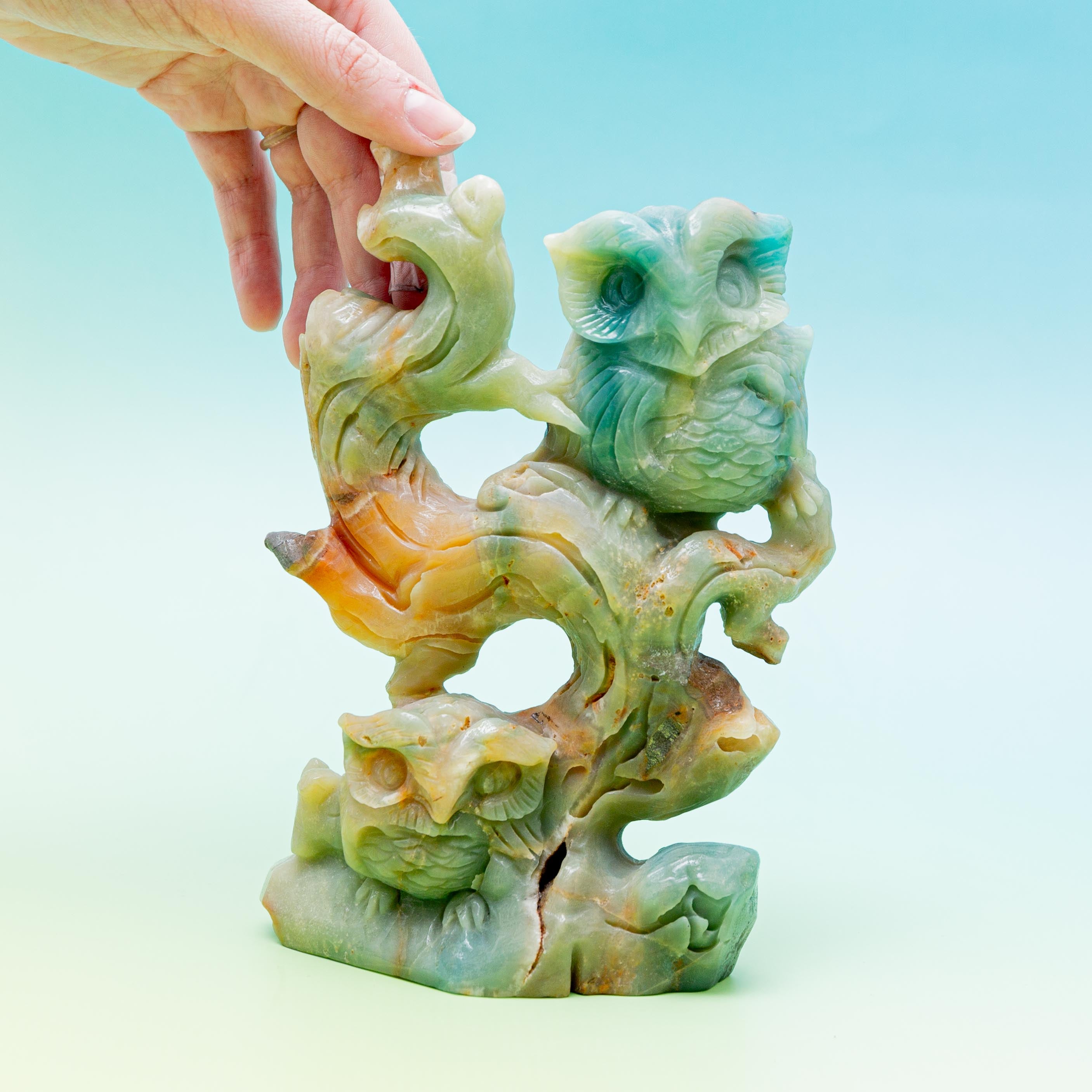 Amazonite Owl - 17cm/953g