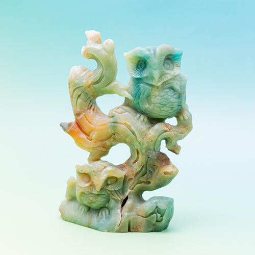 Amazonite Owl - 17cm/953g