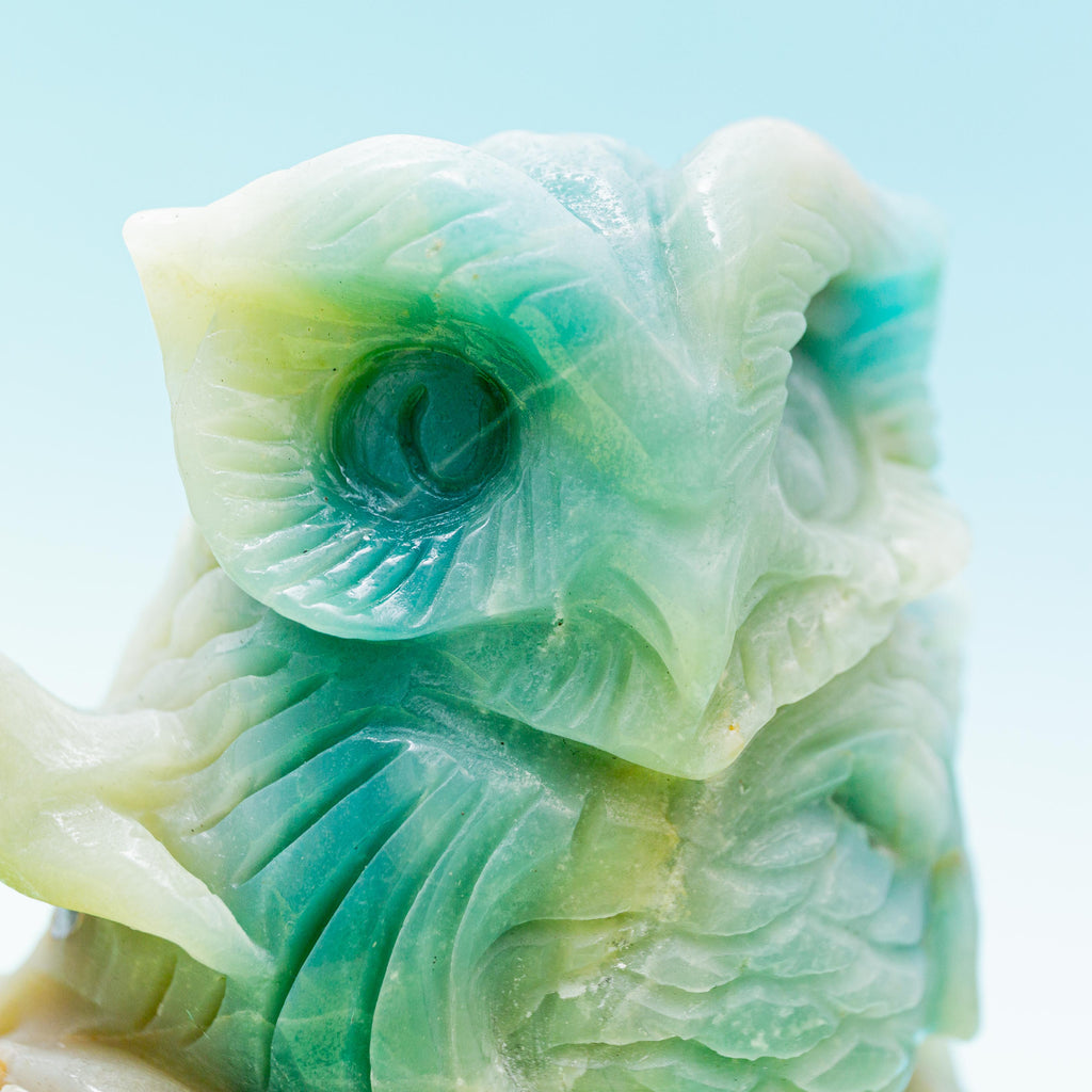 Amazonite Owl - 17cm/953g