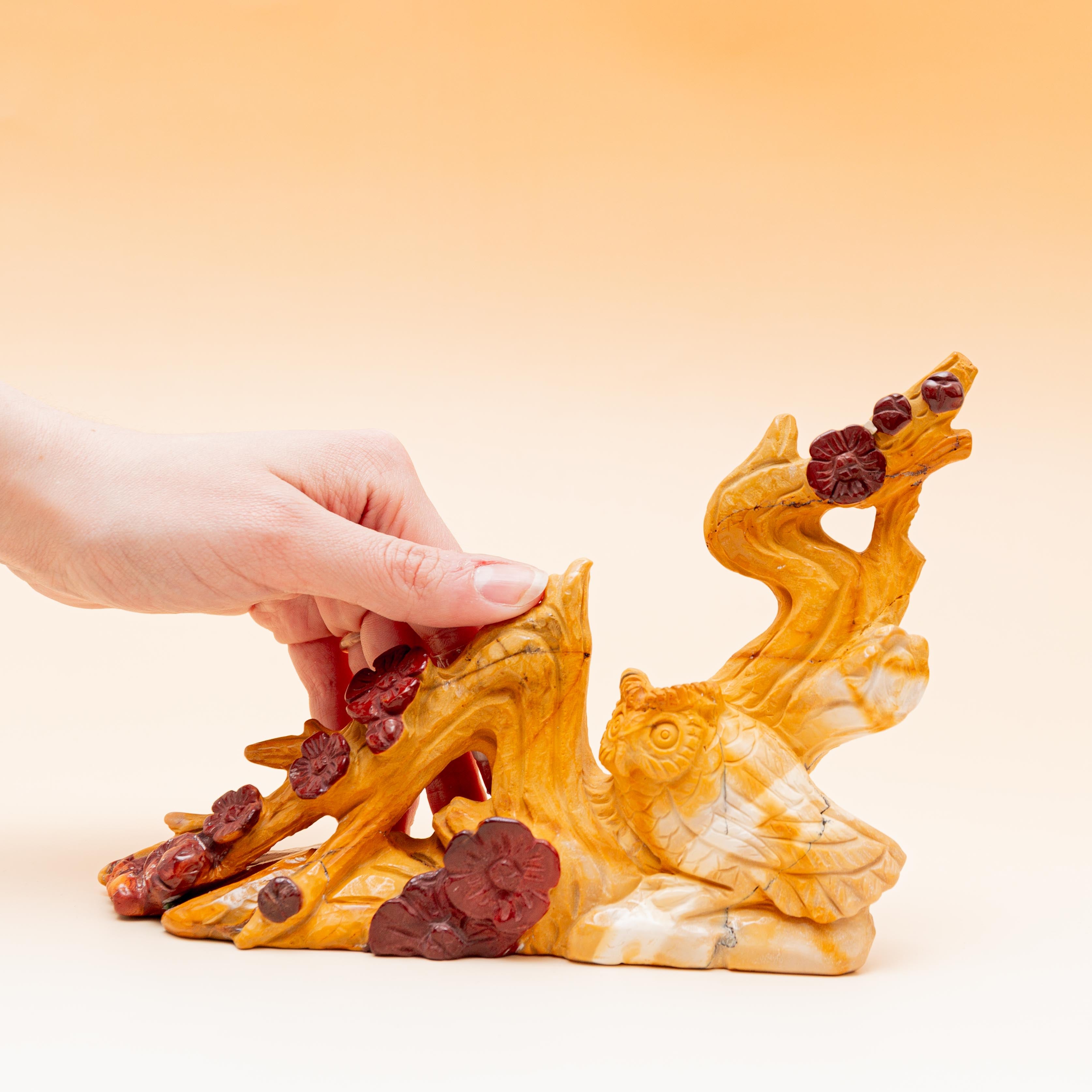 Mookait jáspis Bagoly – 529 g/14 cm