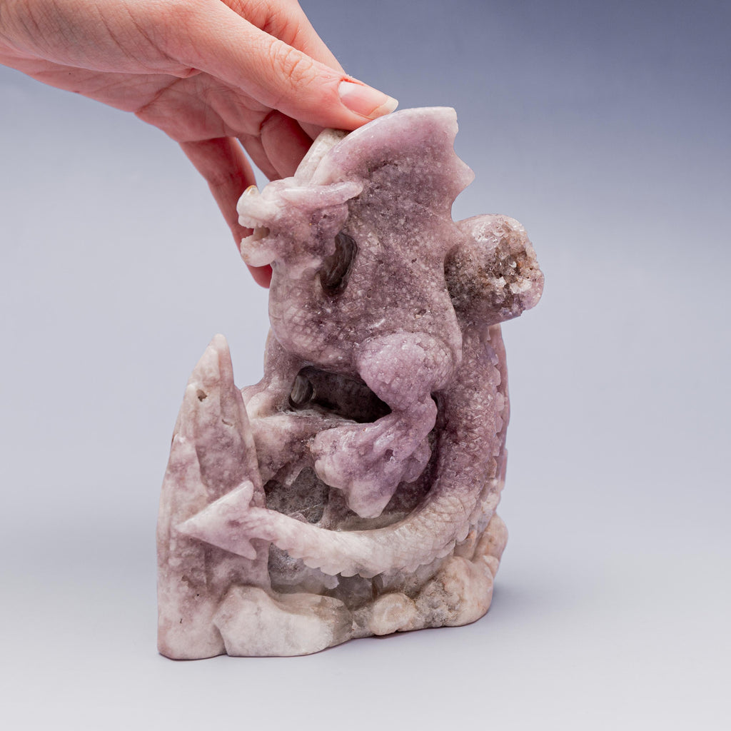 Pink Amethyst Dragon - 1032g/15cm