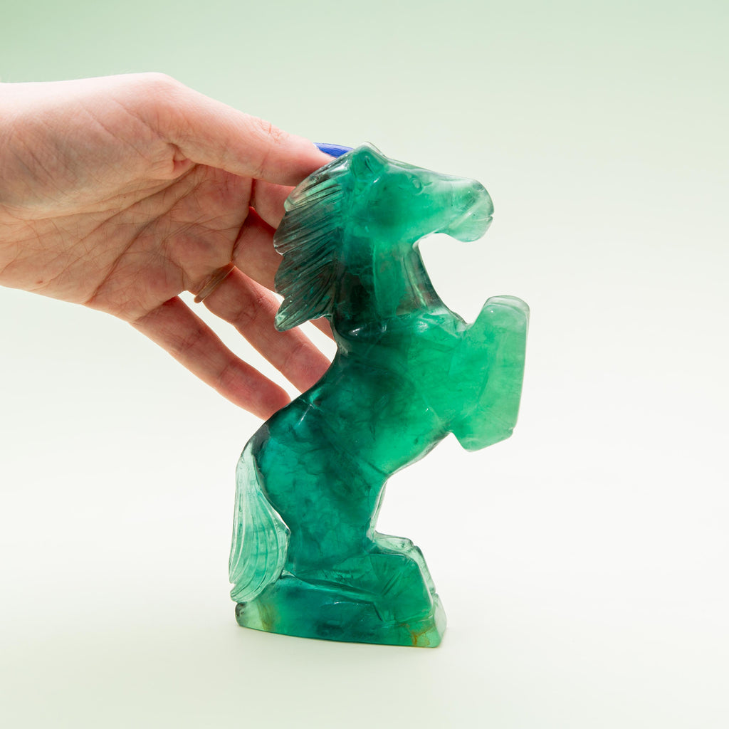 Fluorite Horse – 414g/15cm