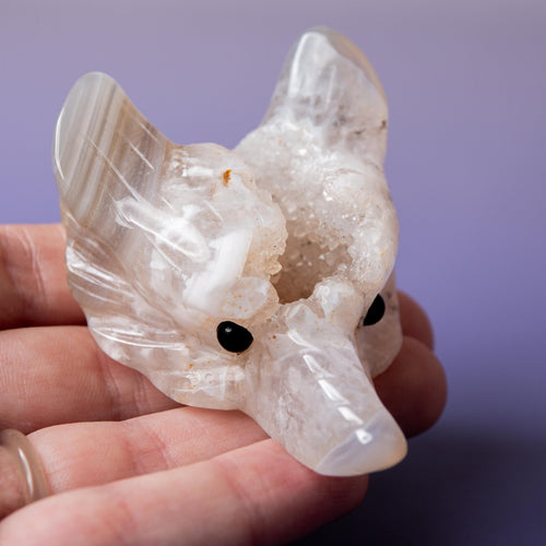 Agate Wolf Head - 6-7cm A