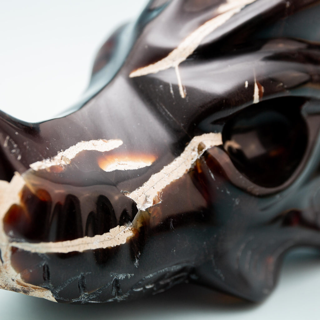 Indonesian Blue Amber Dragon - 262g/12cm