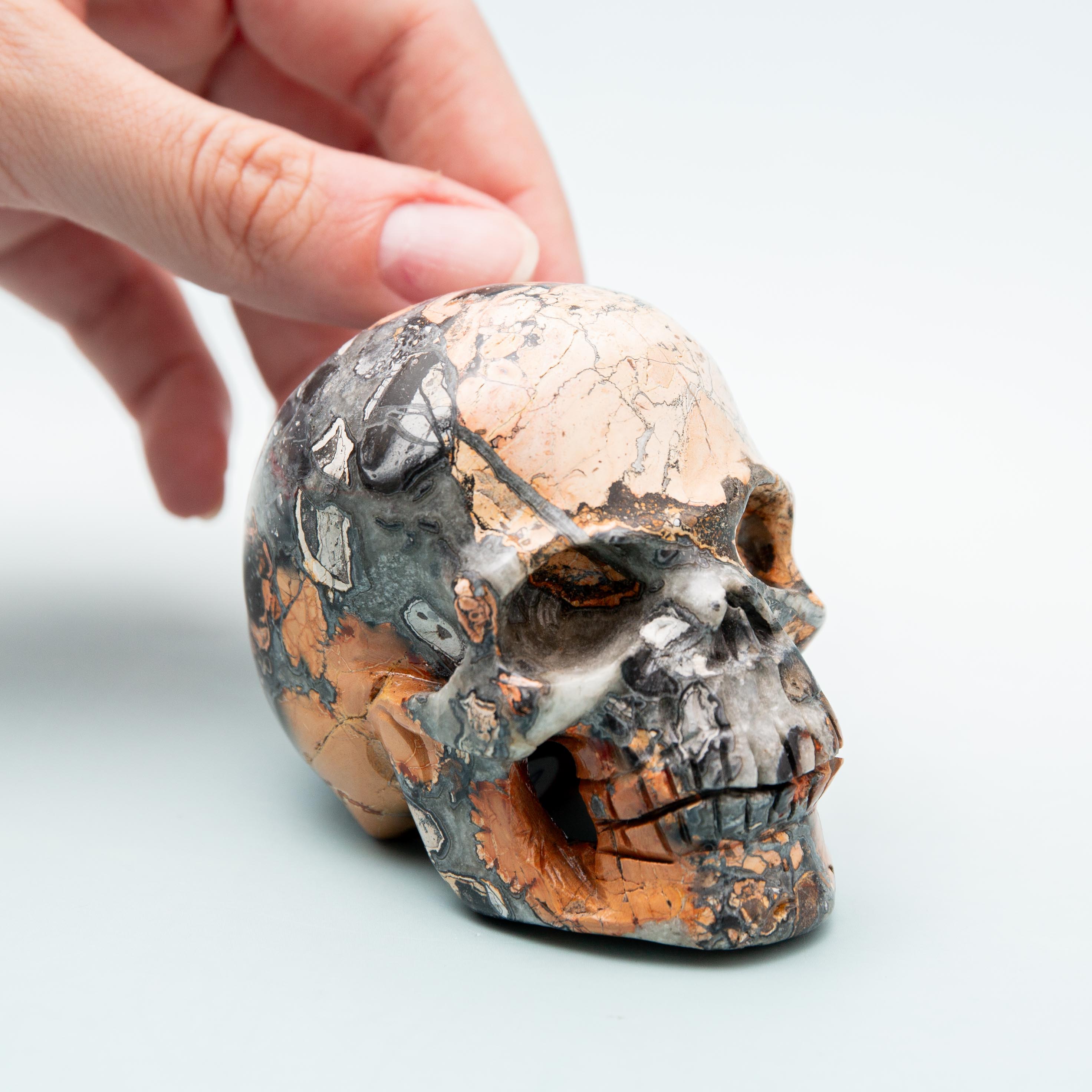 Maligano Jasper Skull - 258g/6.5cm
