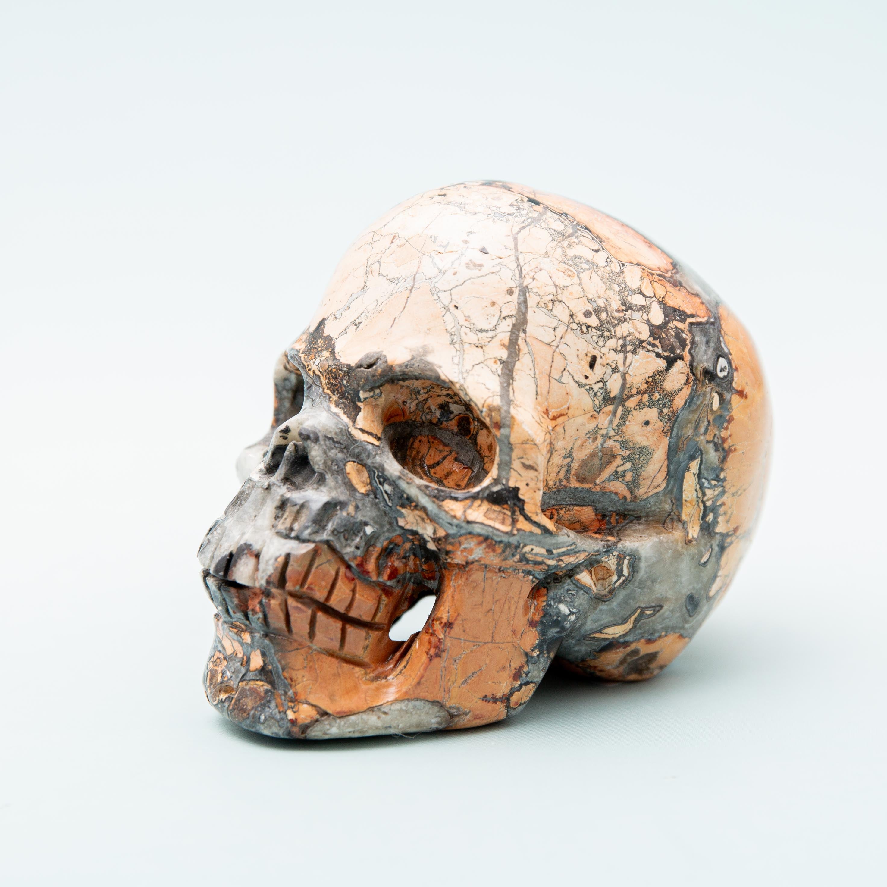 Maligano Jasper Skull - 258g/6.5cm